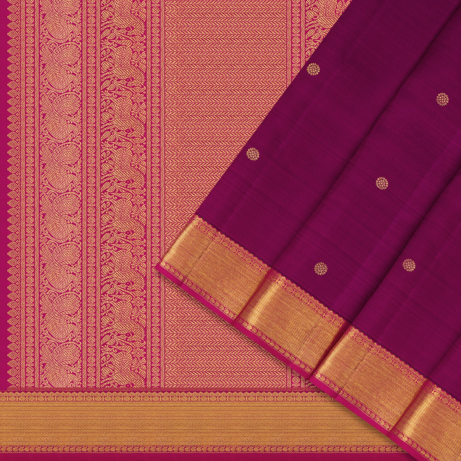 Kanakavalli Kanjivaram Silk Sari 24-595-HS001-12862 - Cover View