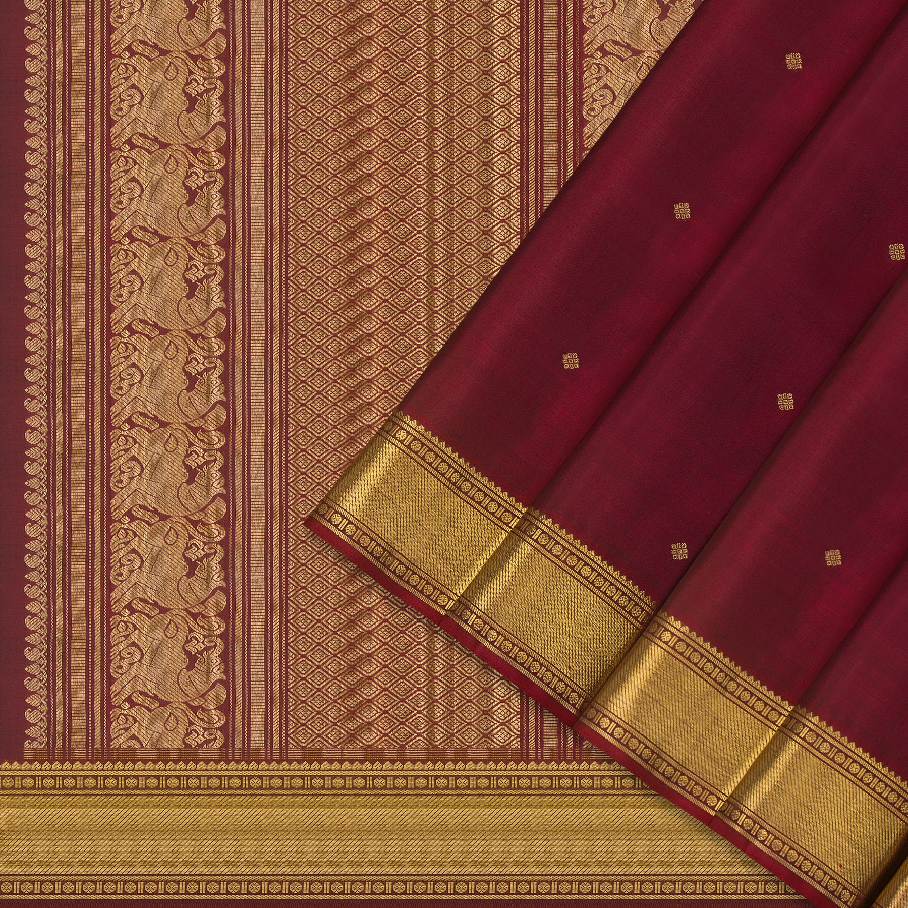 Kanakavalli Kanjivaram Silk Sari 24-595-HS001-12865 - Cover View