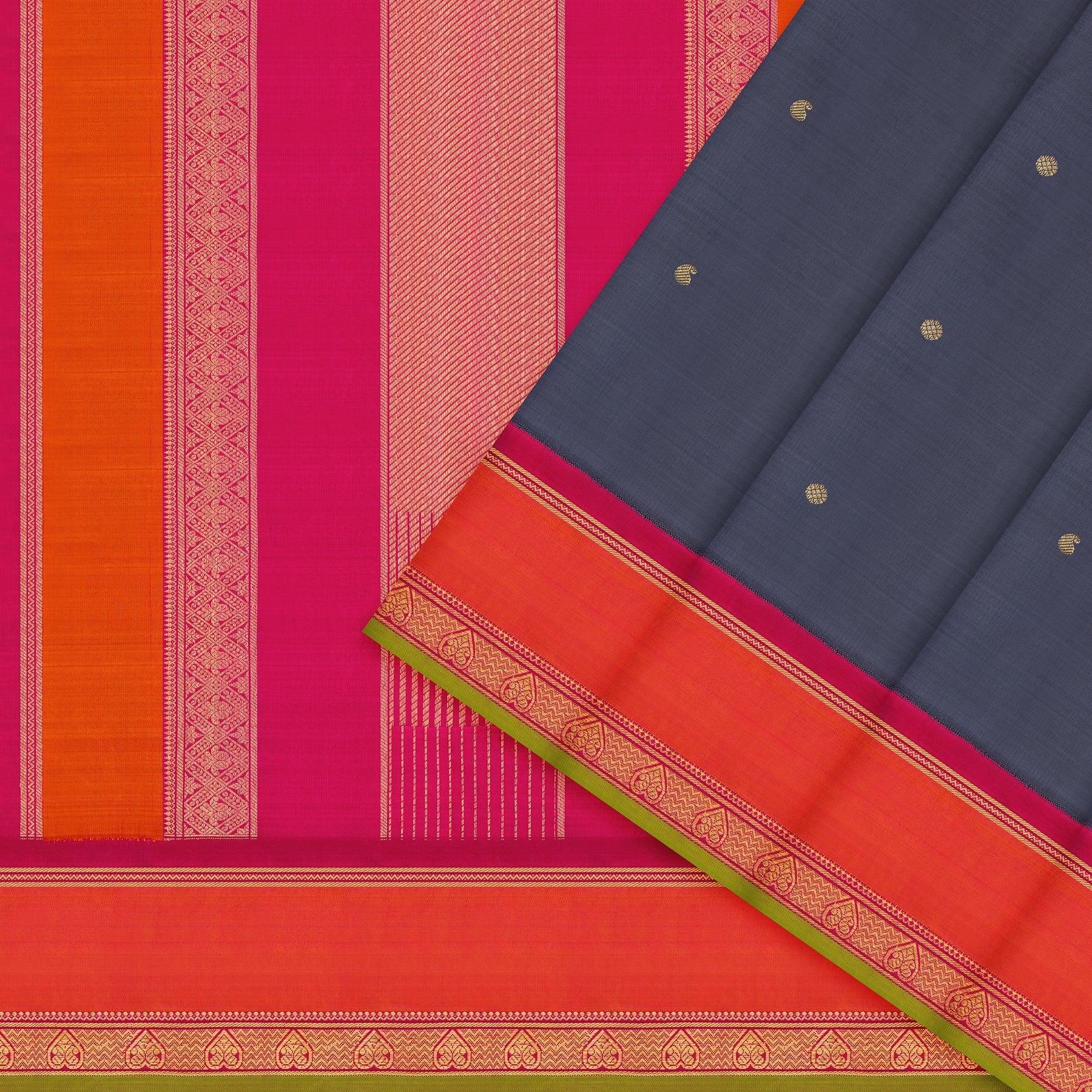 Kanakavalli Kanjivaram Silk Sari 24-595-HS001-12882 - Cover View