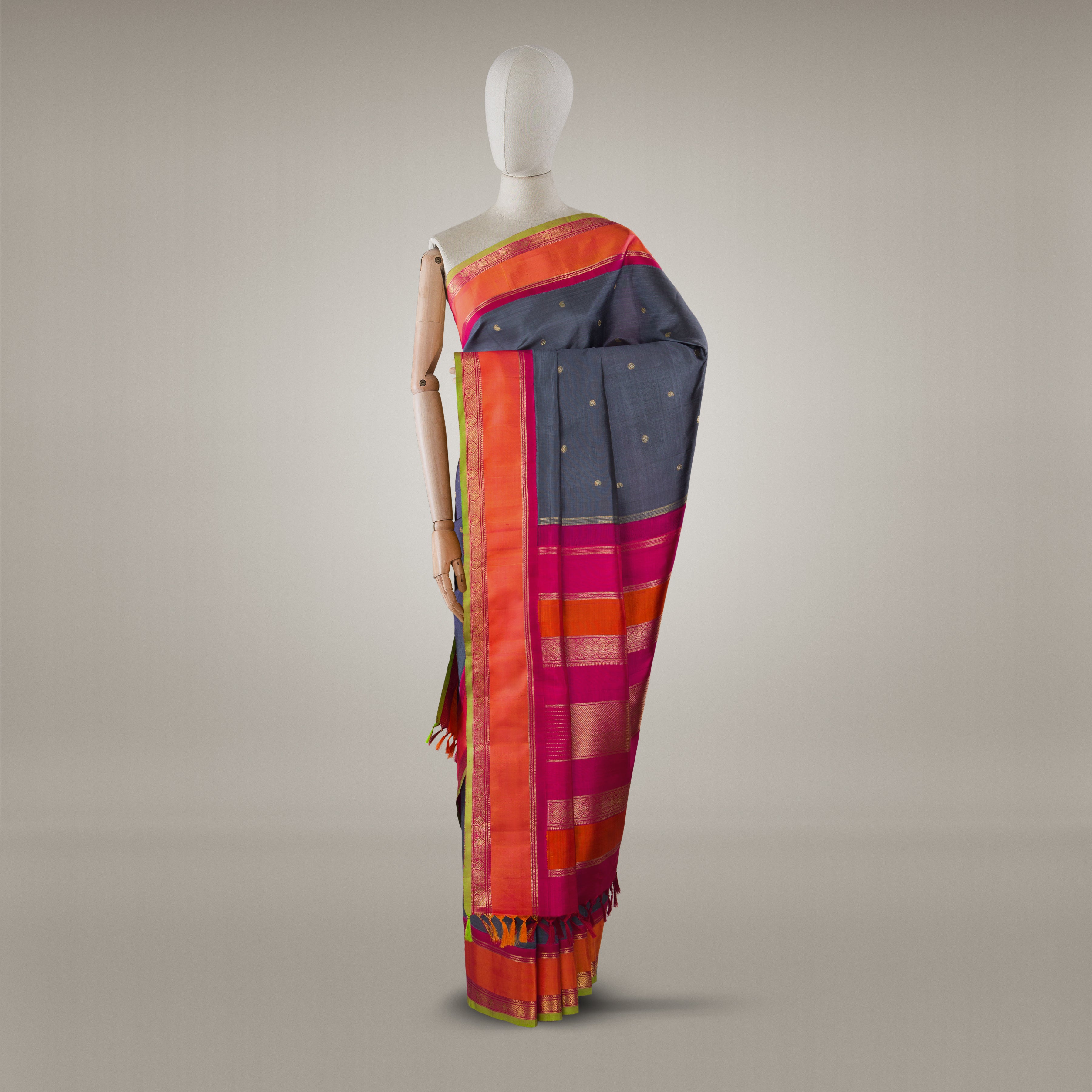 Kanakavalli Kanjivaram Silk Sari 24-595-HS001-12882 - Product Shot