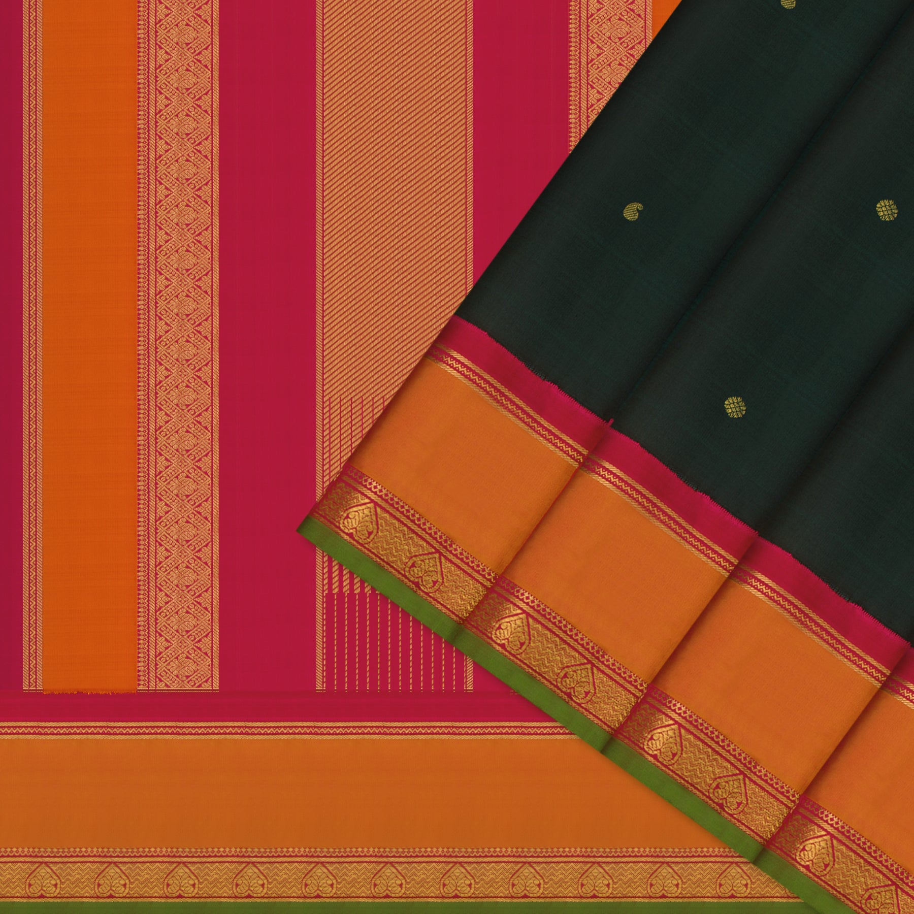 Kanakavalli Kanjivaram Silk Sari 24-595-HS001-12883 - Cover View