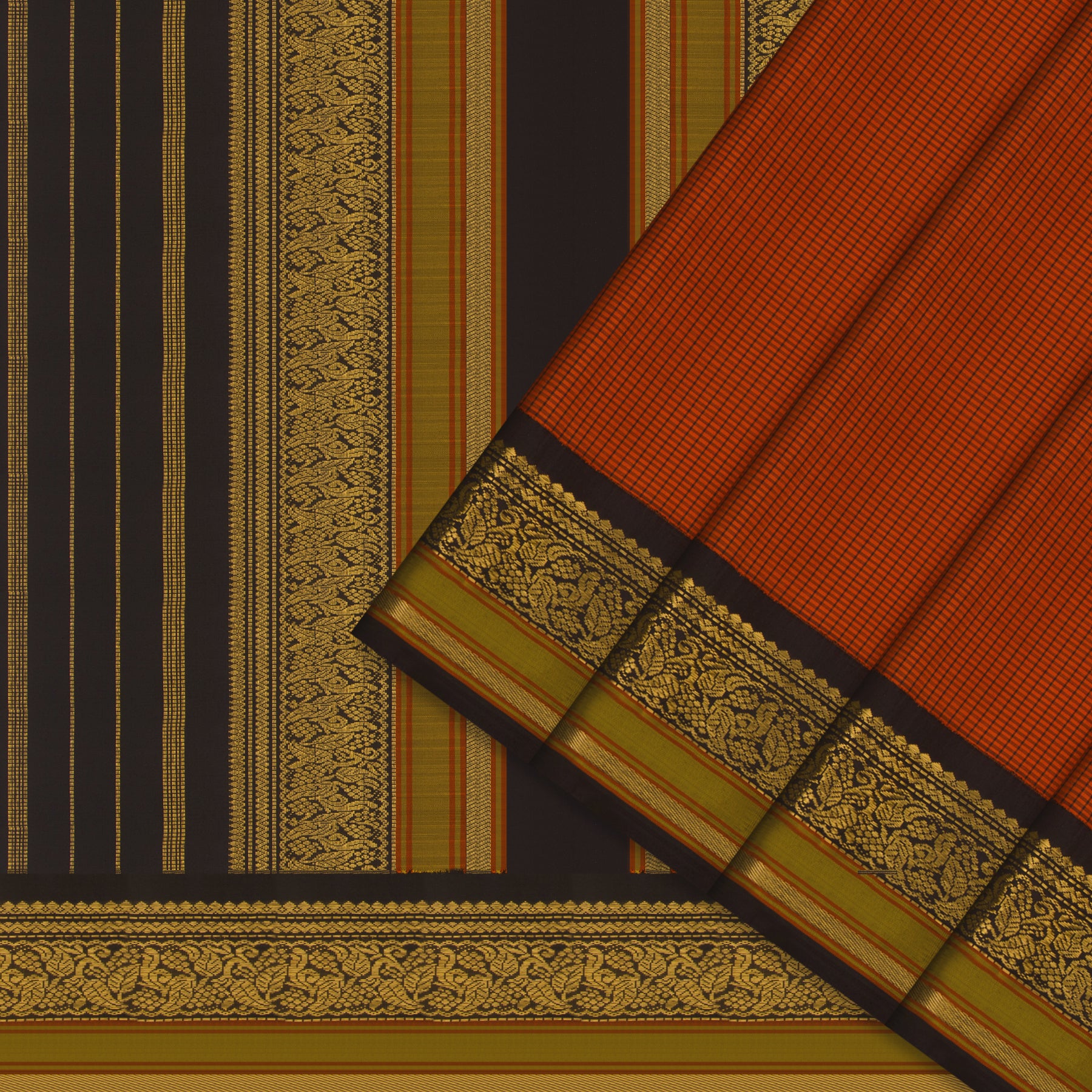 Kanakavalli Kanjivaram Silk Sari 24-595-HS001-12891 - Cover View