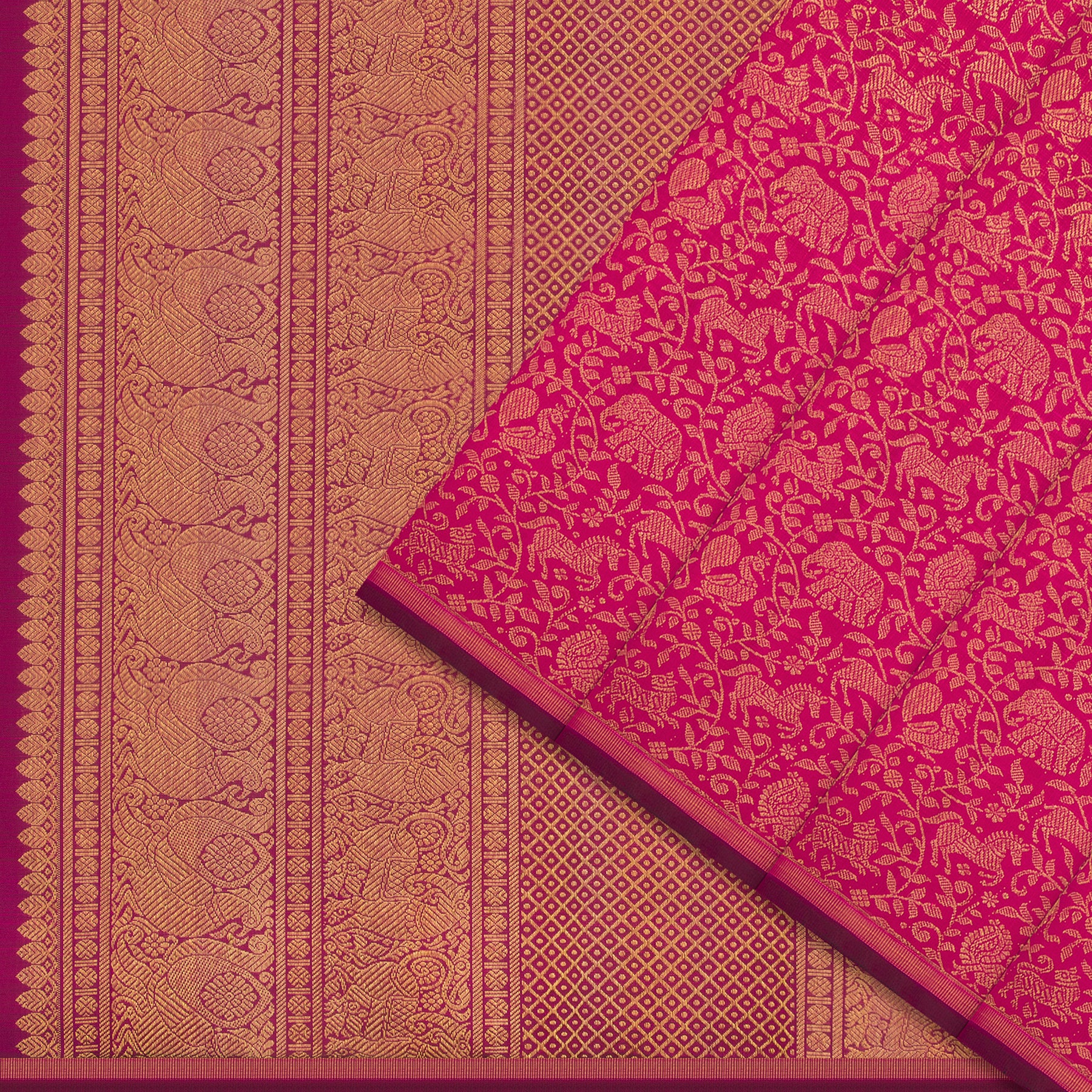 Kanakavalli Kanjivaram Silk Sari 24-595-HS001-12931 - Cover View