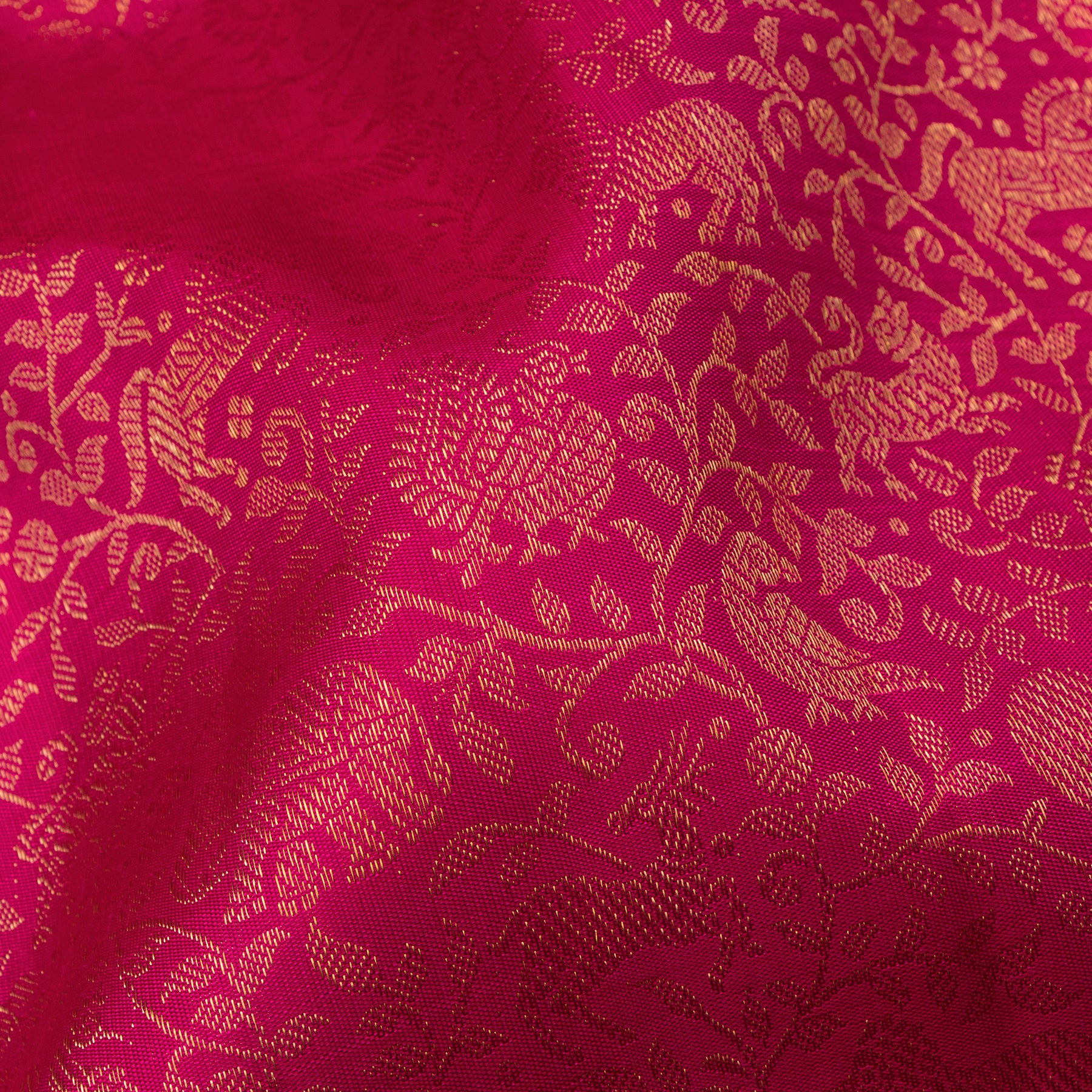 Kanakavalli Kanjivaram Silk Sari 24-595-HS001-12931 - Fabric View