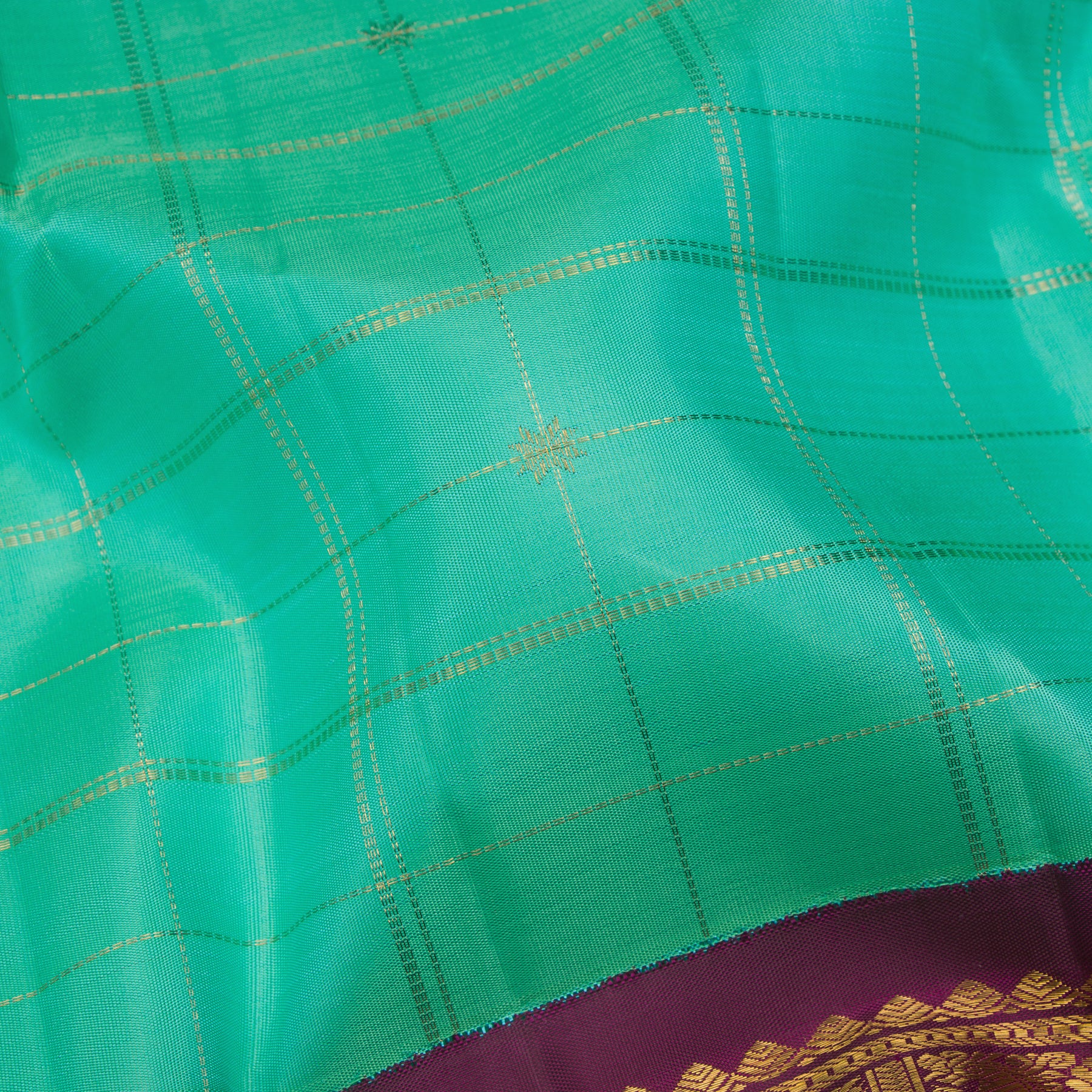 Kanakavalli Kanjivaram Silk Sari 24-595-HS001-12933 - Fabric View