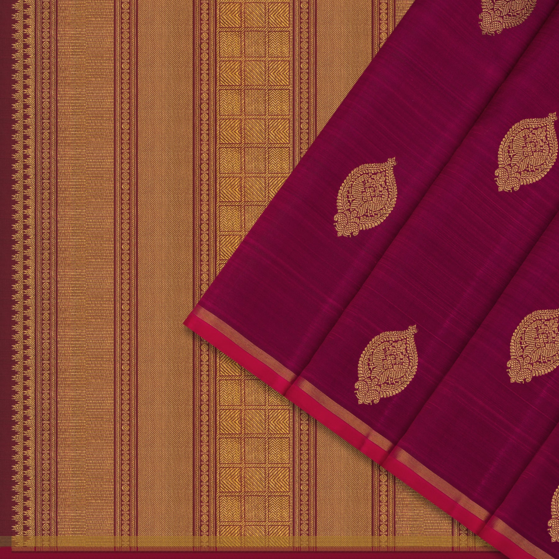 Kanakavalli Kanjivaram Silk Sari 24-595-HS001-13668 - Cover View