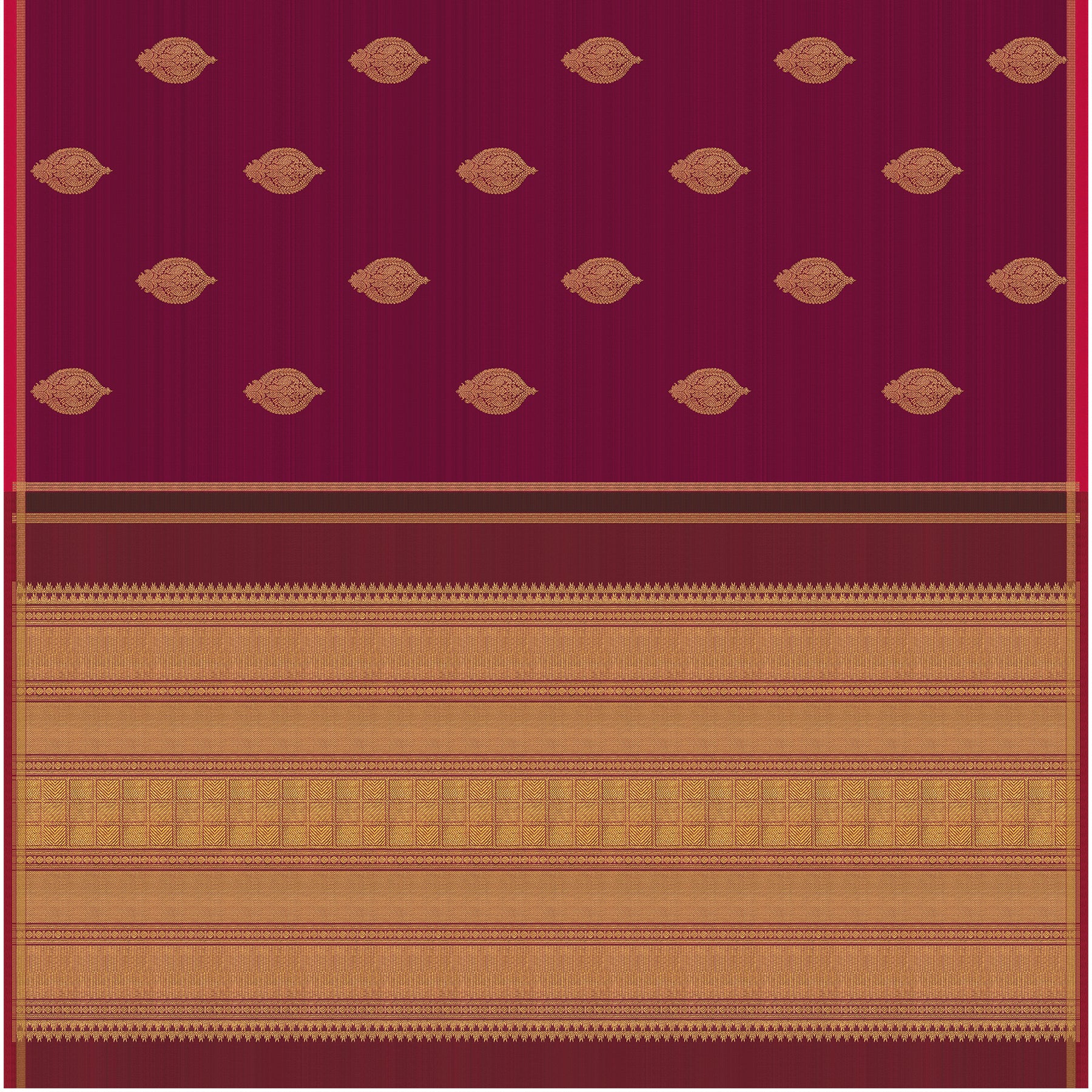 Kanakavalli Kanjivaram Silk Sari 24-595-HS001-13668 - Full View