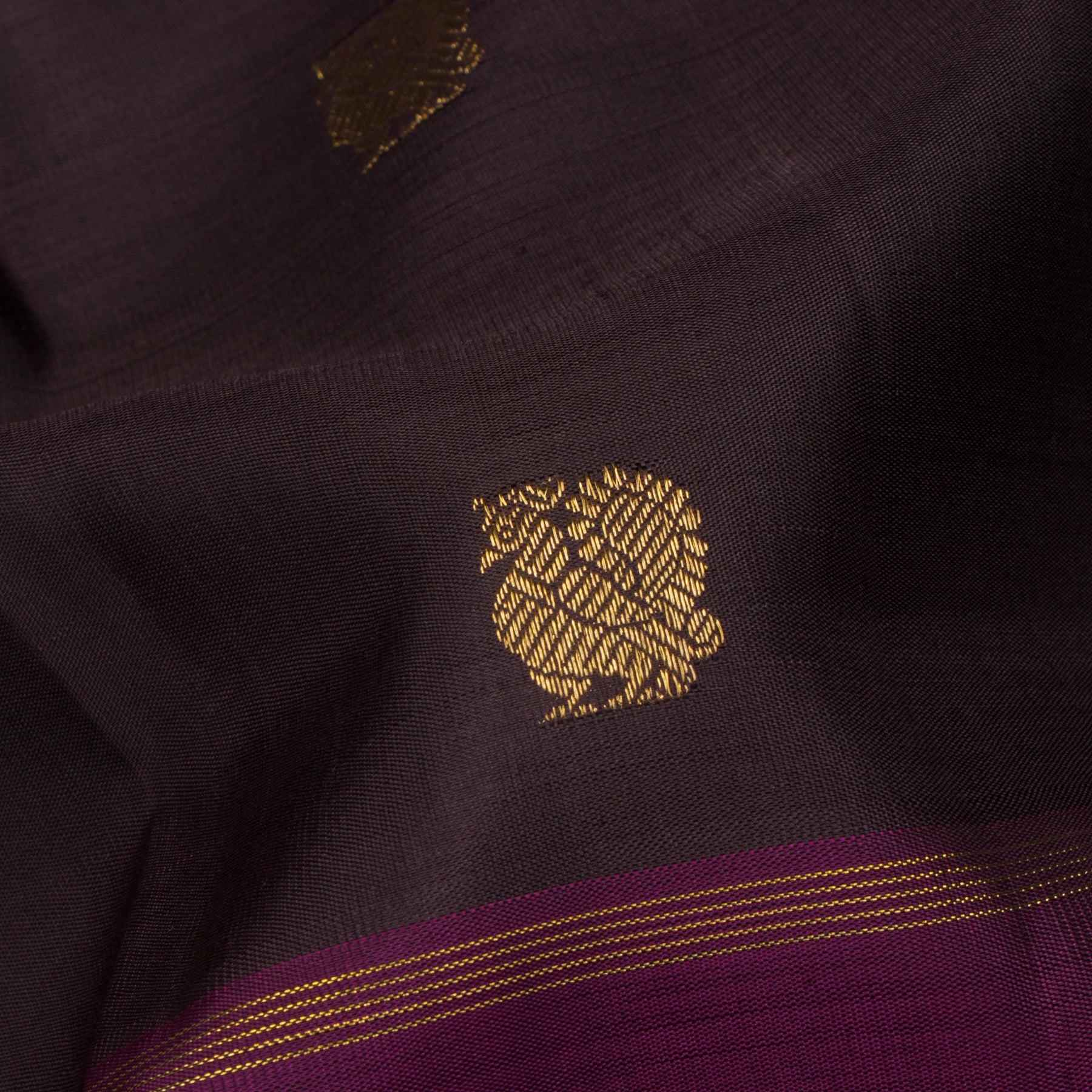 Kanakavalli Kanjivaram Silk Sari 24-595-HS001-13684 - Fabric View