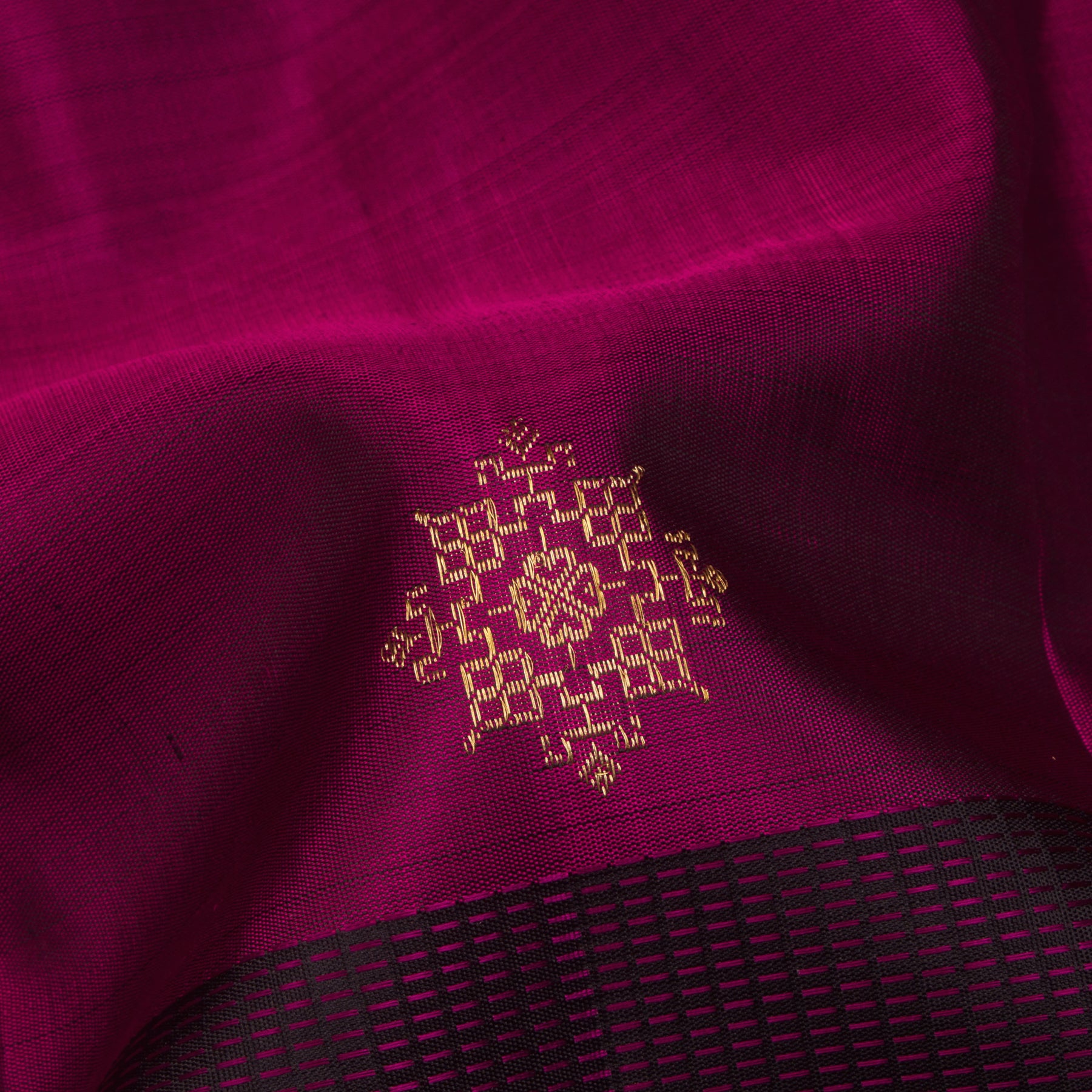 Kanakavalli Kanjivaram Silk Sari 24-595-HS001-13709 - Fabric View