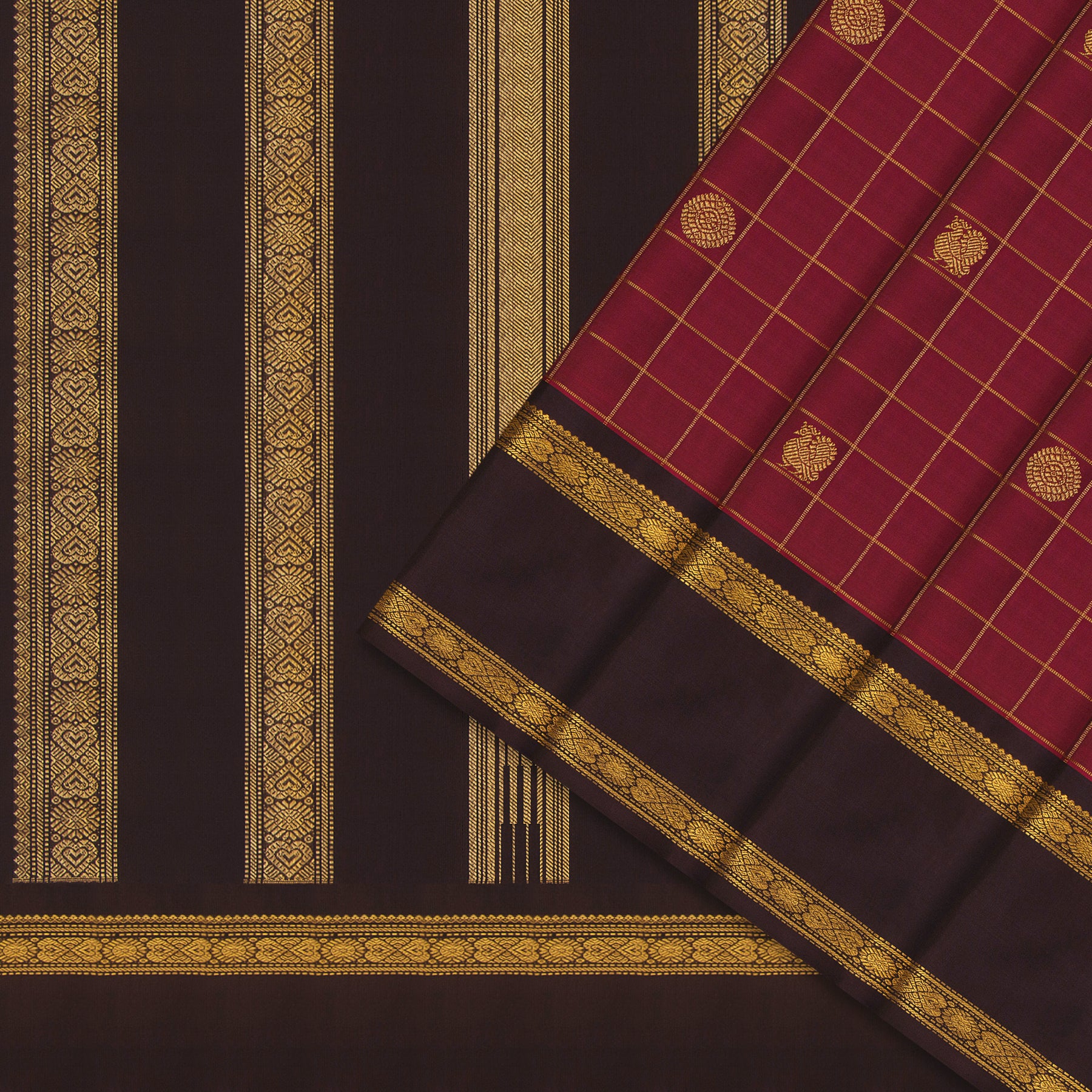 Kanakavalli Kanjivaram Silk Sari 24-595-HS001-13738 - Cover View