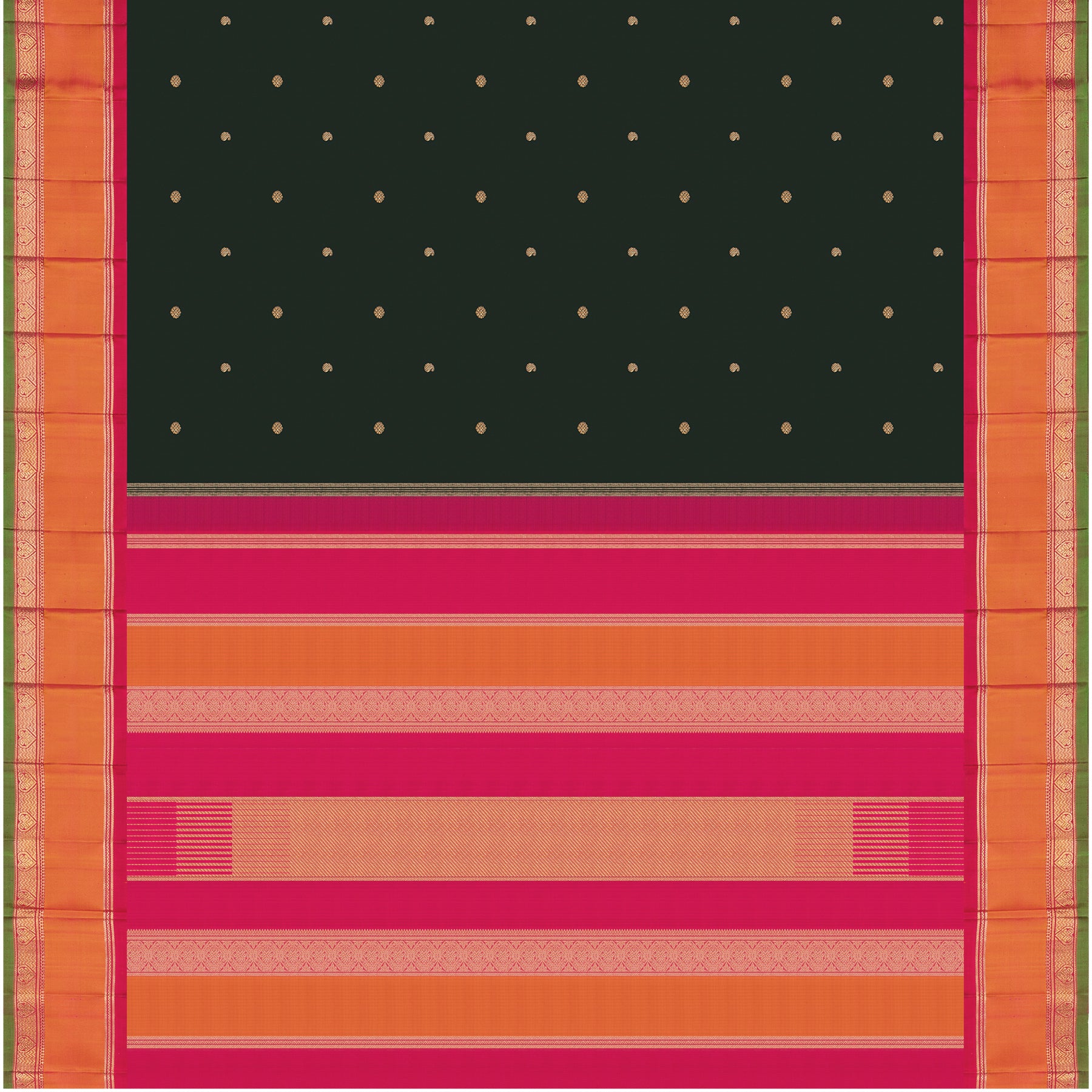 Kanakavalli Kanjivaram Silk Sari 24-595-HS001-13750 - Full View