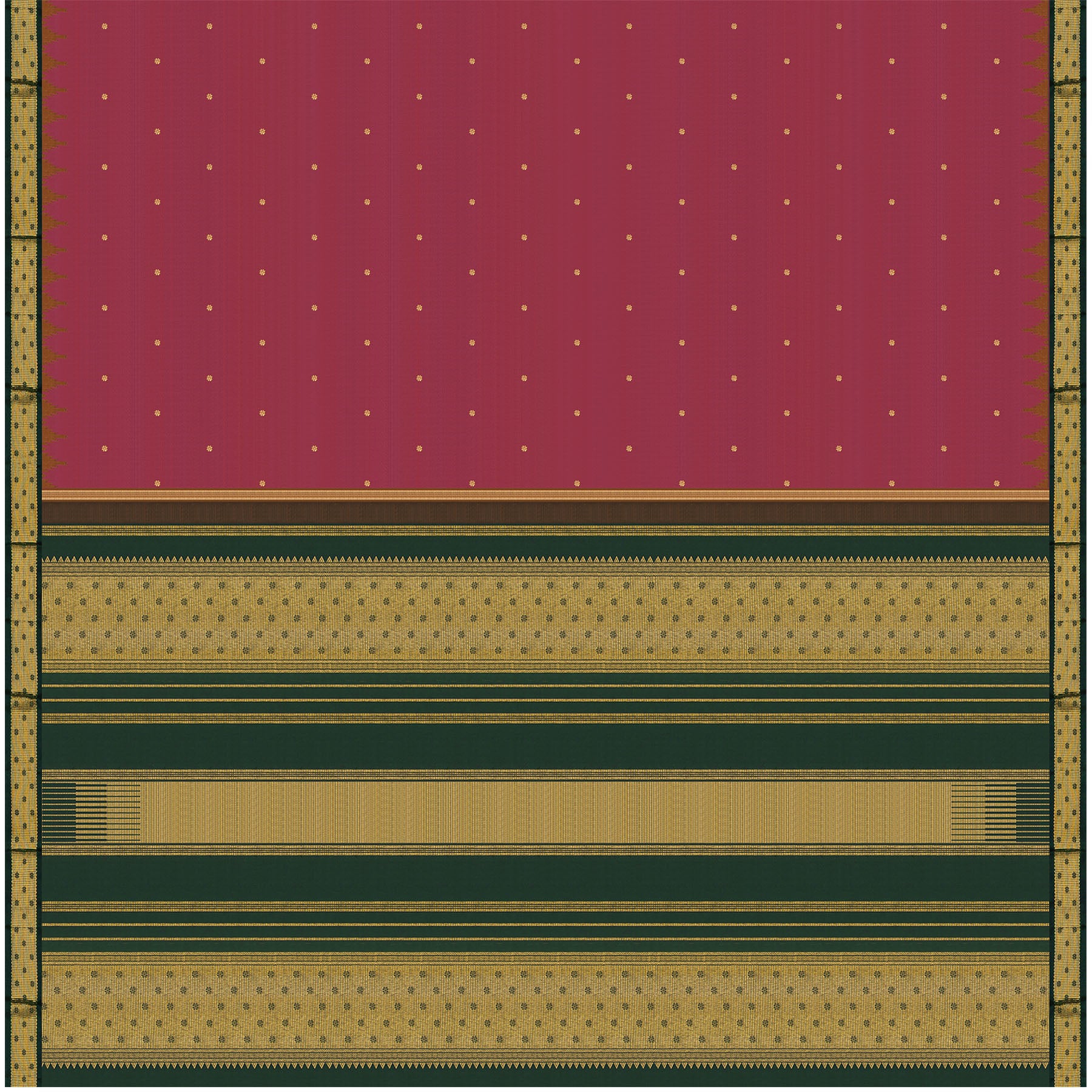 Kanakavalli Kanjivaram Silk Sari 24-595-HS001-13752 - Full View