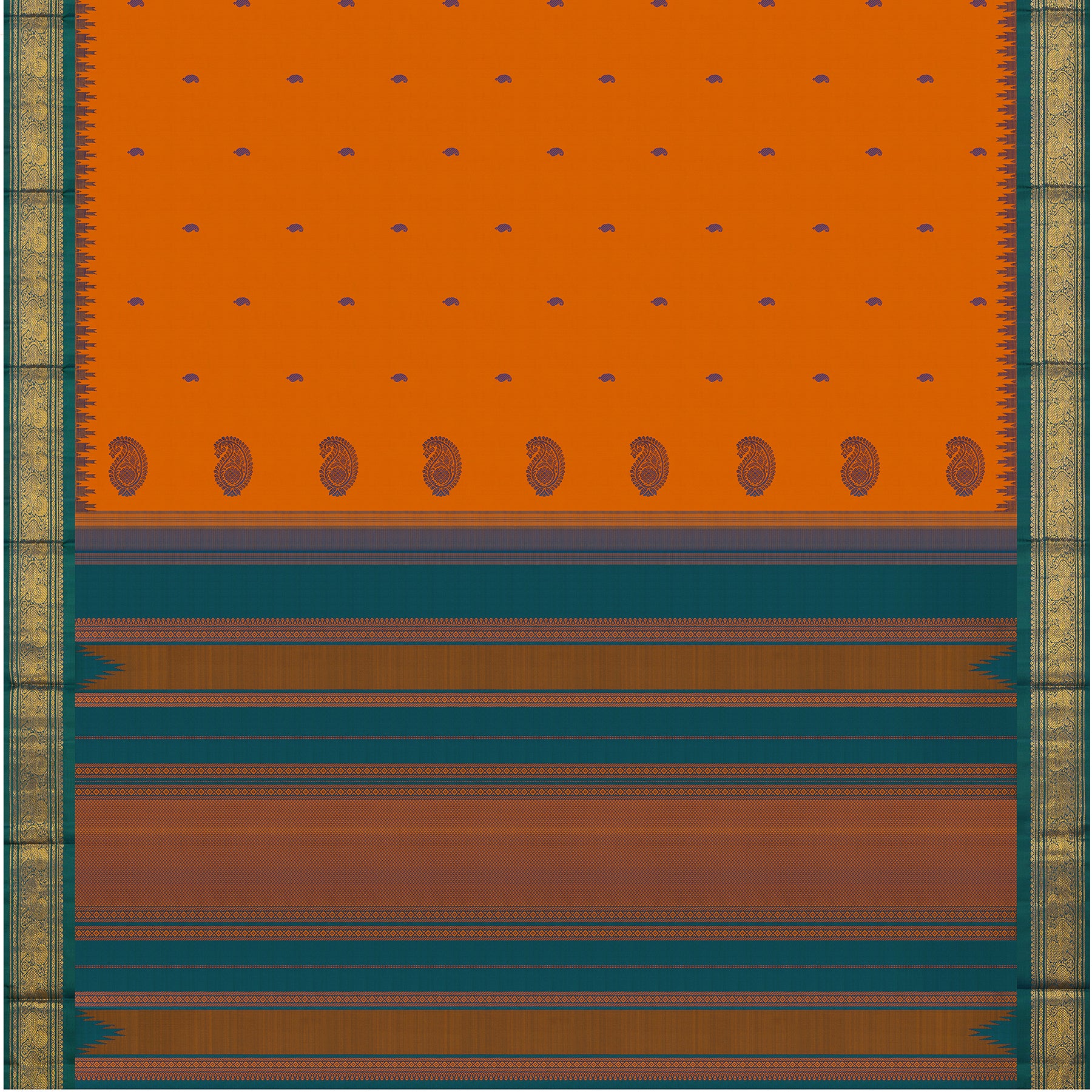 Kanakavalli Kanjivaram Silk Sari 24-595-HS001-13764 - Full View