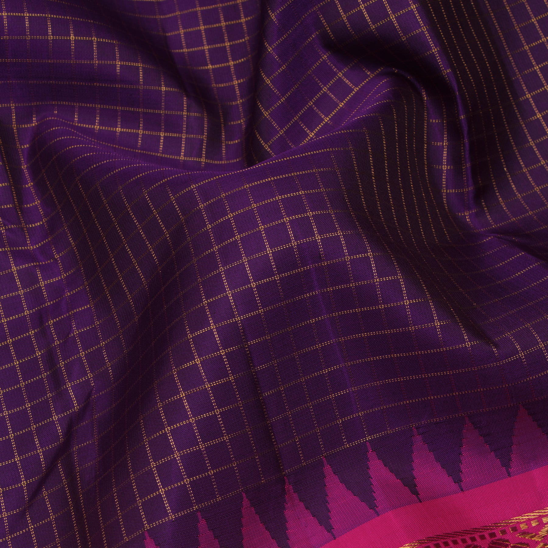 Kanakavalli Kanjivaram Silk Sari 24-595-HS001-13770 - Fabric View