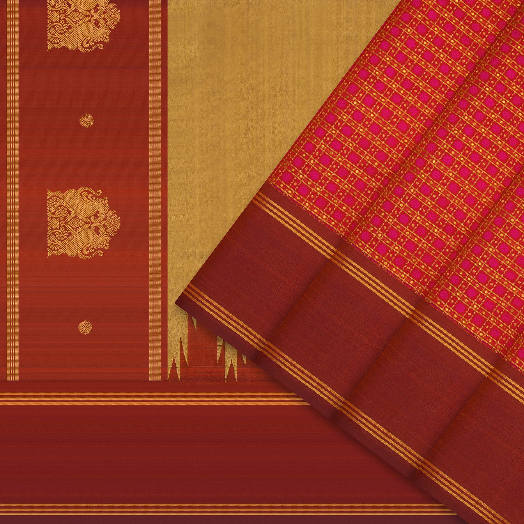 Kanakavalli Kanjivaram Silk Sari 24-595-HS001-13785 - Cover View
