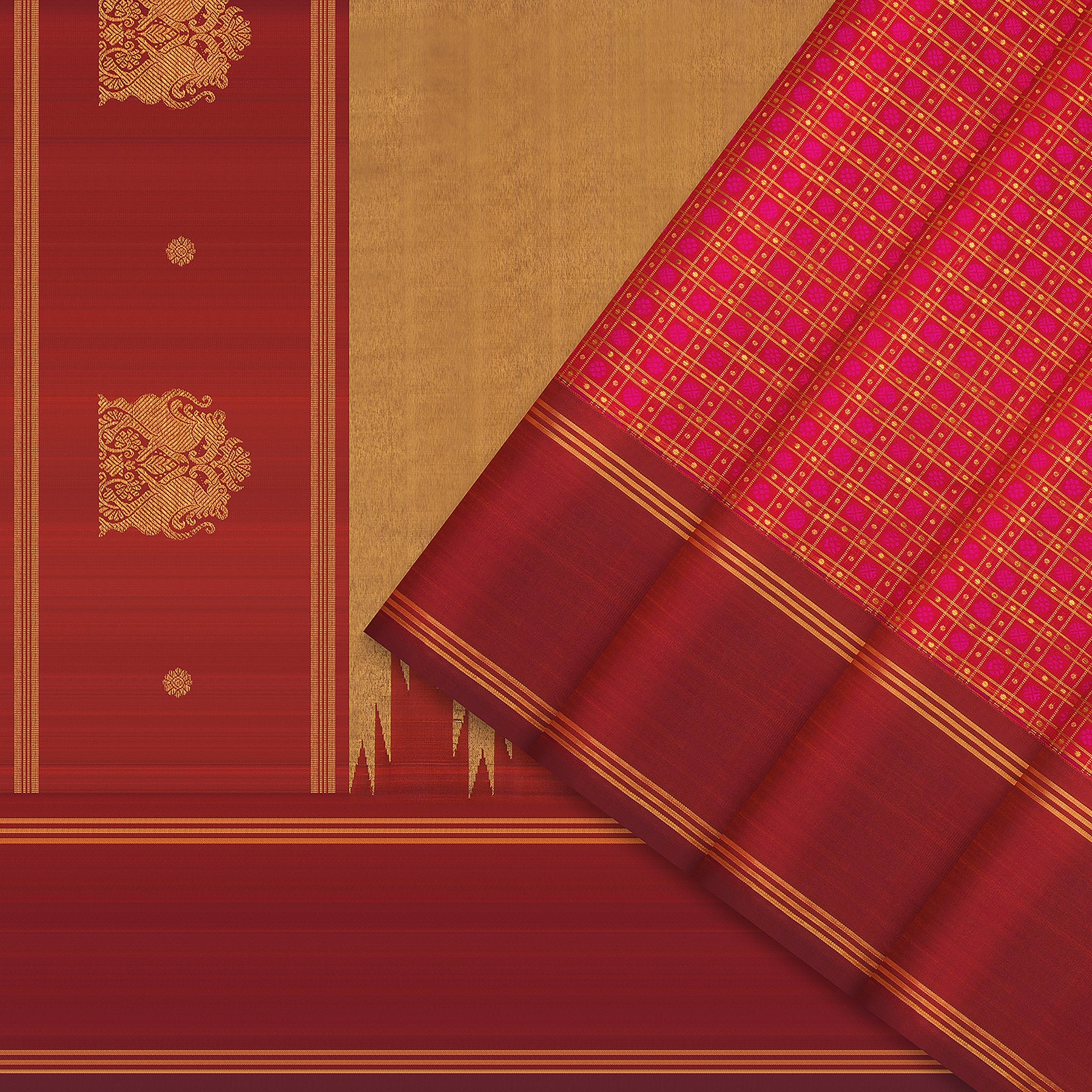 Kanakavalli Kanjivaram Silk Sari 24-595-HS001-13785 - Cover View