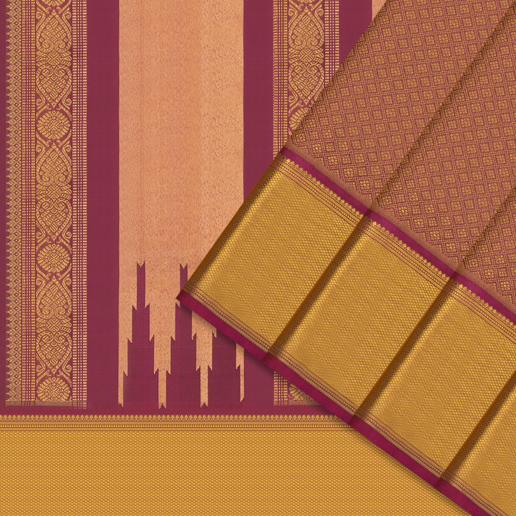 Kanakavalli Kanjivaram Silk Sari 24-595-HS001-13803 - Cover View