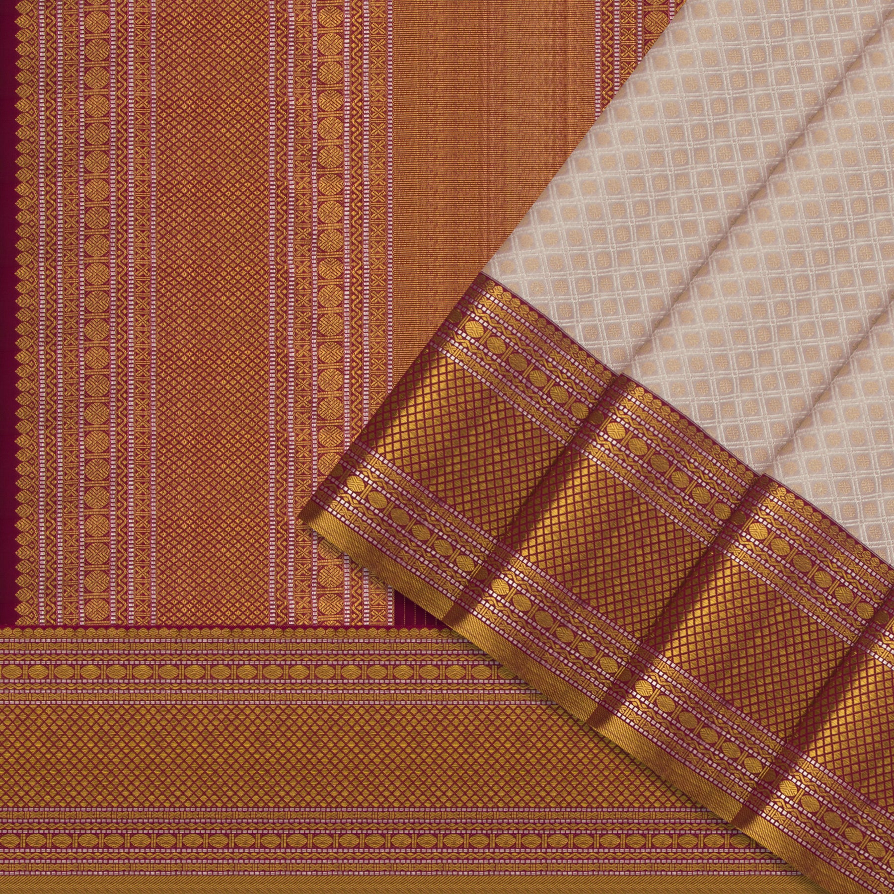 Kanakavalli Kanjivaram Silk Sari 24-595-HS001-13808 - Cover View