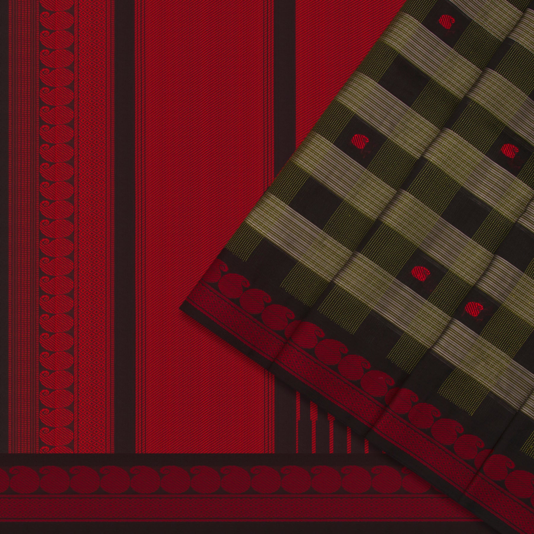 Kanakavalli Silk/Cotton Sari 24-598-HS005-14187 - Cover View