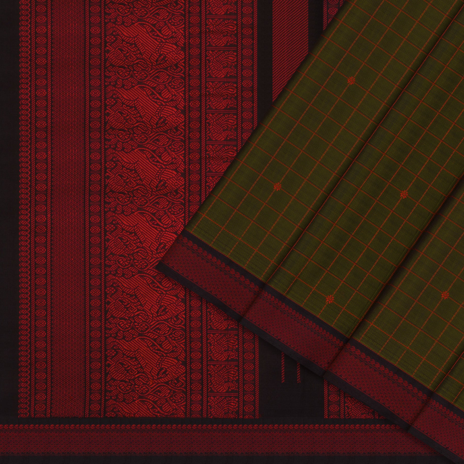 Kanakavalli Silk/Cotton Sari 24-598-HS005-10430 -  Cover View