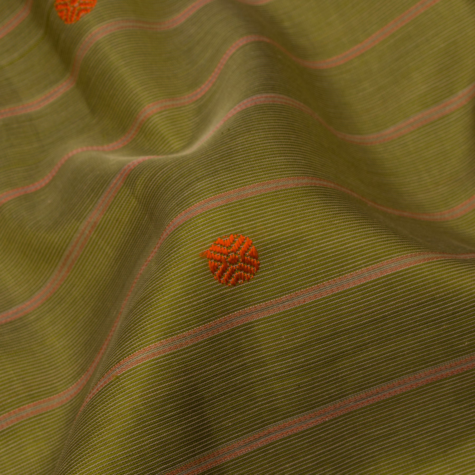 Kanakavalli Silk/Cotton Sari 24-598-HS005-09215 - Fabric View