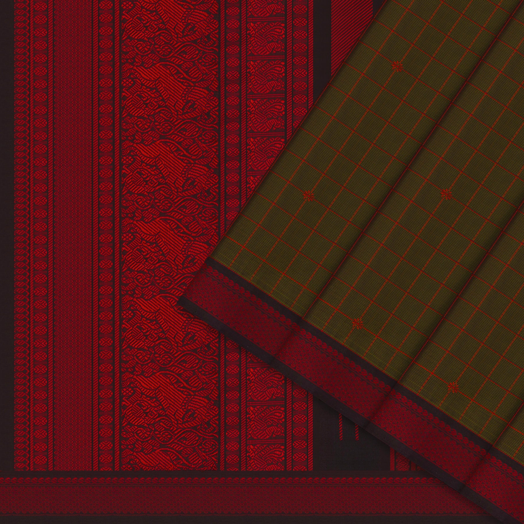 Kanakavalli Silk/Cotton Sari 24-598-HS005-10431 - Cover View