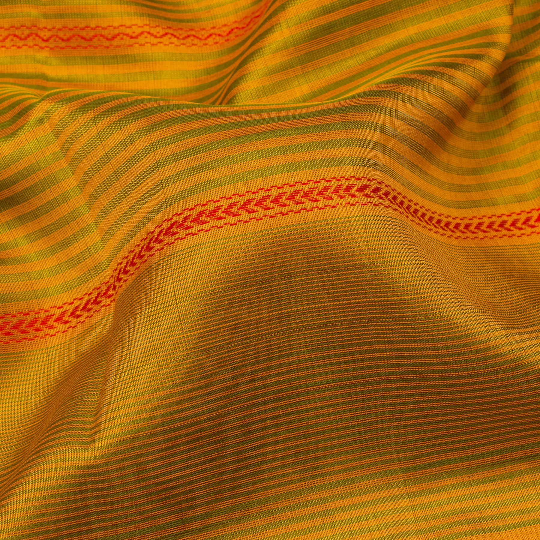 Kanakavalli Silk/Cotton Sari 24-598-HS005-12267 - Fabric View