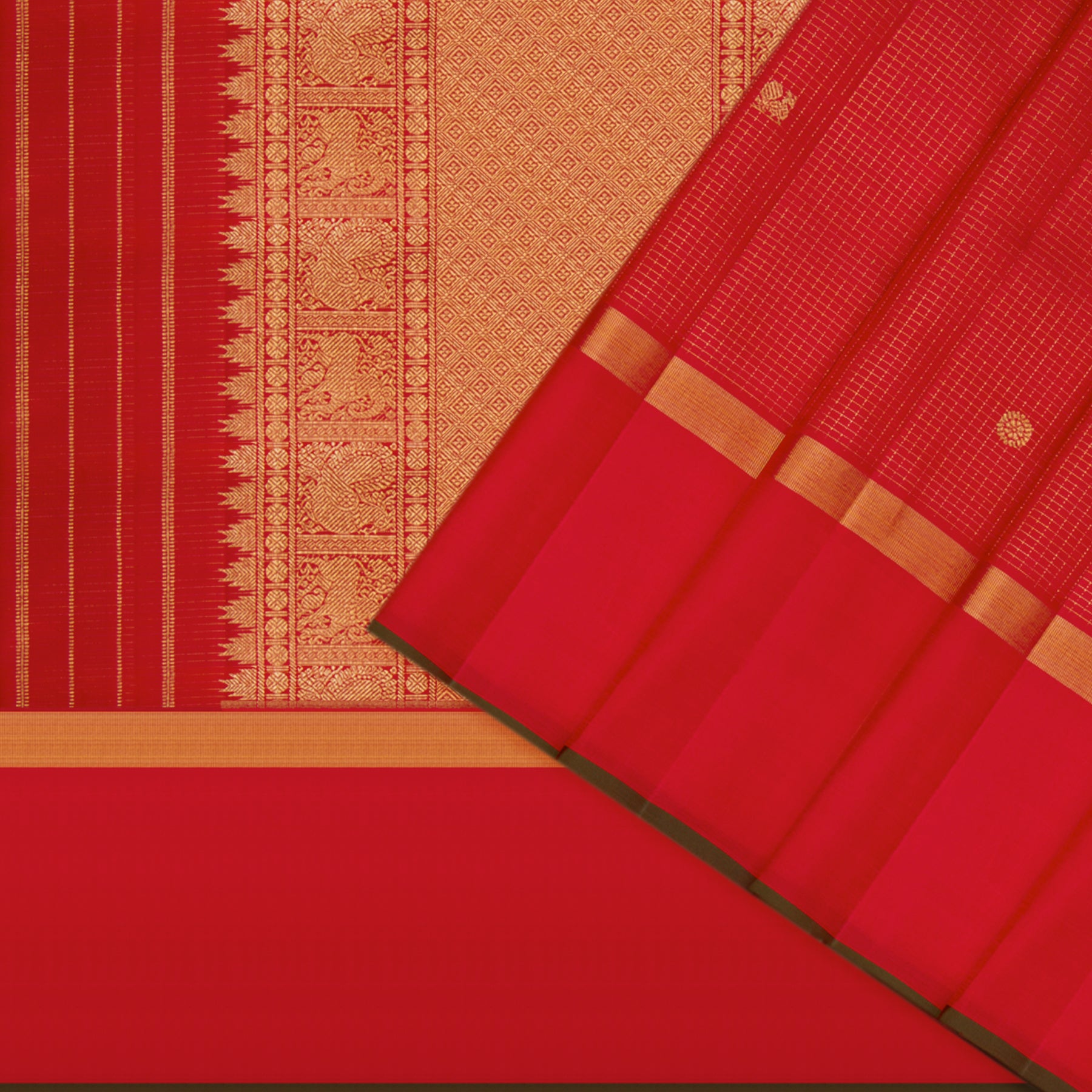 Kanakavalli Kanjivaram Silk Sari 24-599-HS001-00267 - Cover View
