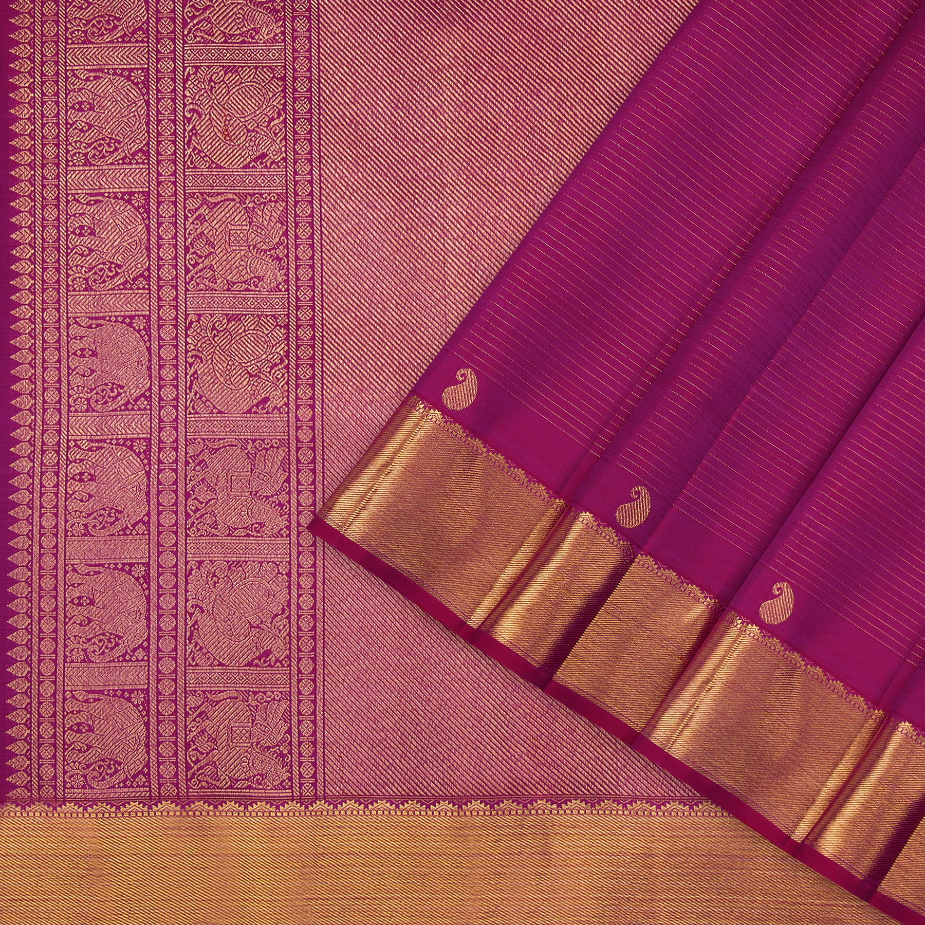 Kanakavalli Kanjivaram Silk Sari 24-599-HS001-00269 - Cover View