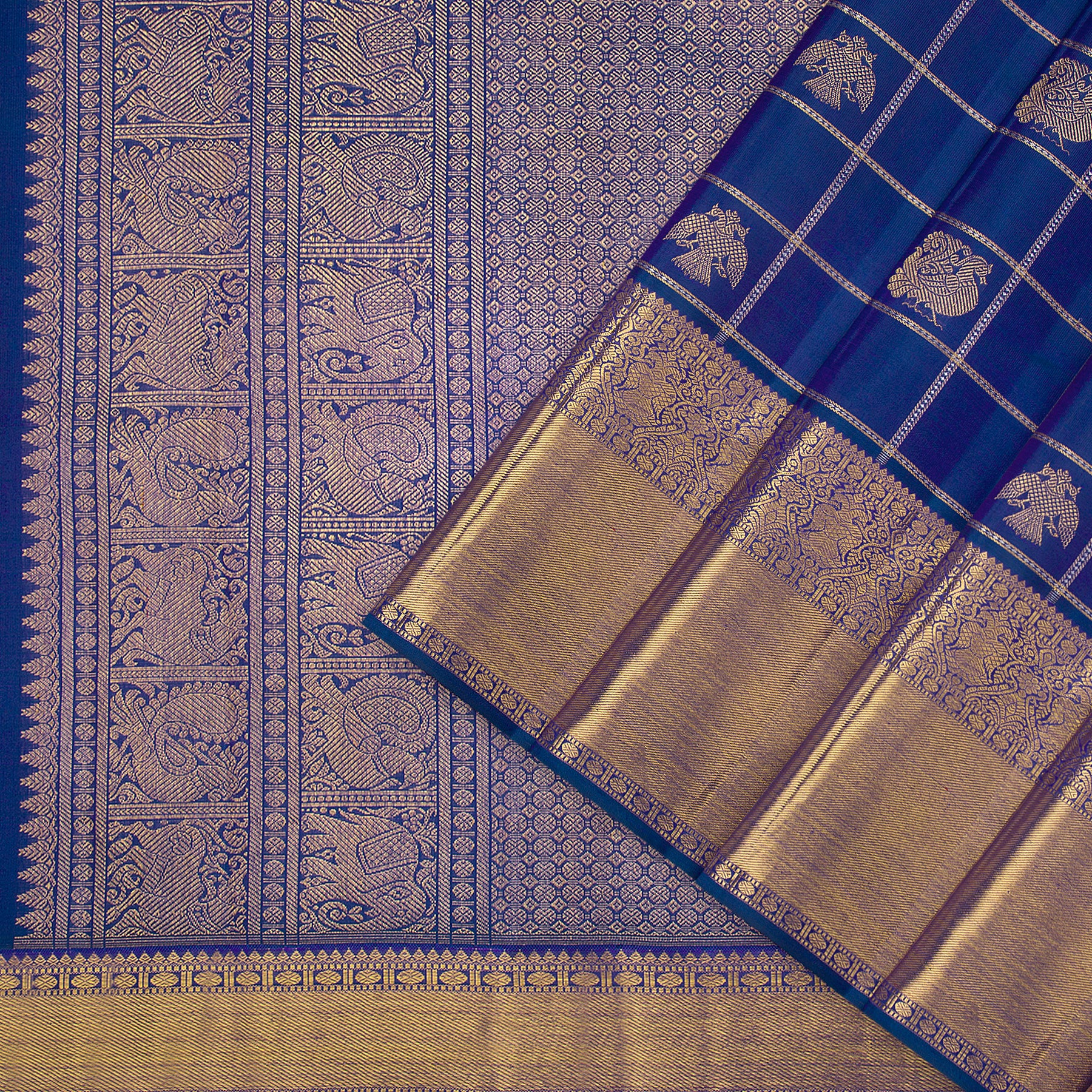 Kanakavalli Kanjivaram Silk Sari 24-599-HS001-00280 - Cover View