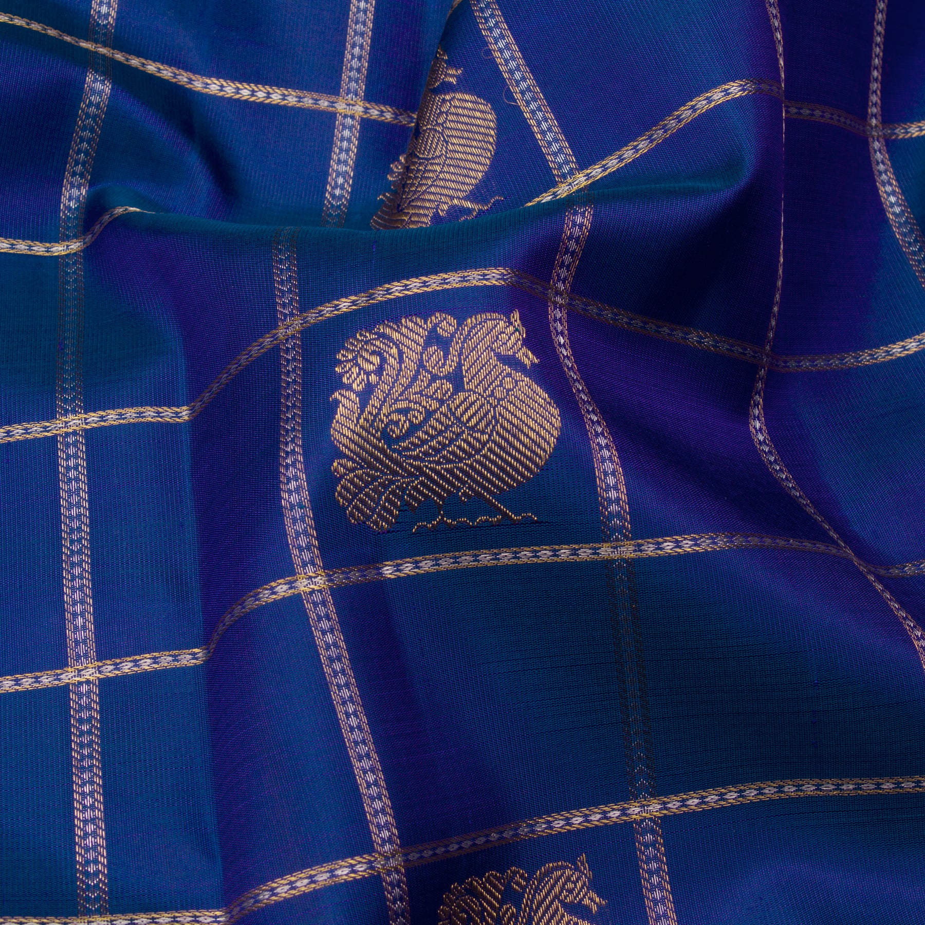Kanakavalli Kanjivaram Silk Sari 24-599-HS001-00280 - Fabric View