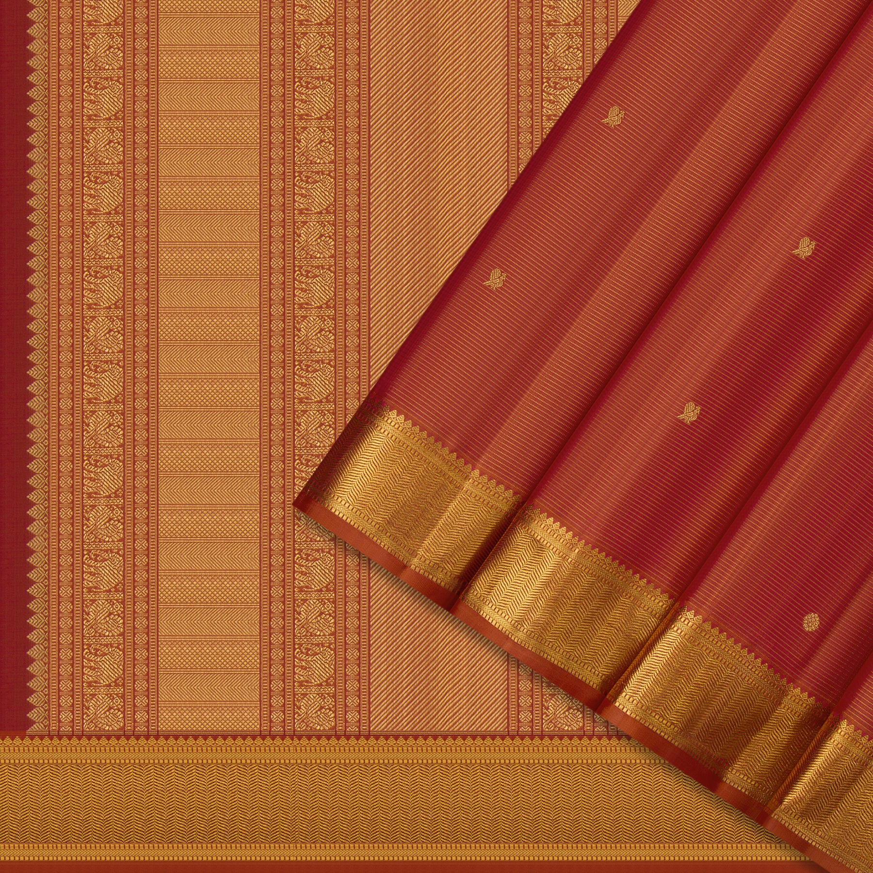 Kanakavalli Kanjivaram Silk Sari 24-599-HS001-00288 - Cover View