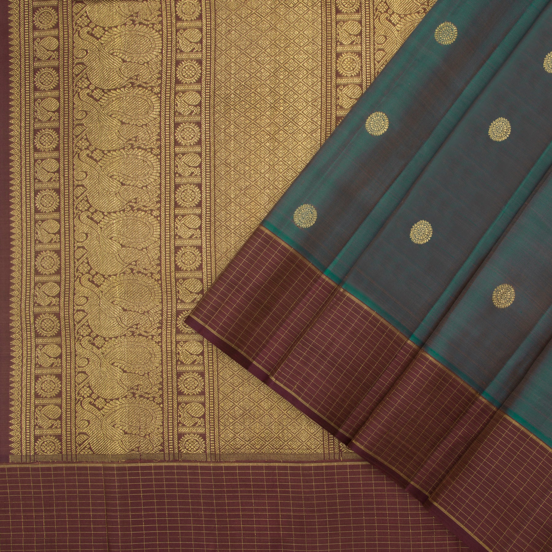 Kanakavalli Kanjivaram Silk Sari 24-599-HS001-00402 - Cover View