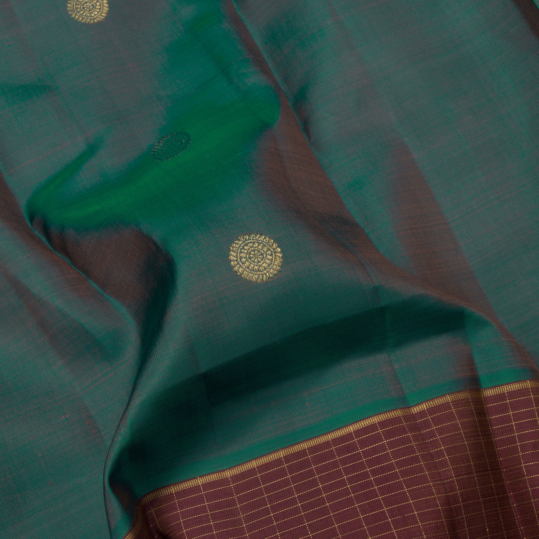 Kanakavalli Kanjivaram Silk Sari 24-599-HS001-00402 - Fabric View