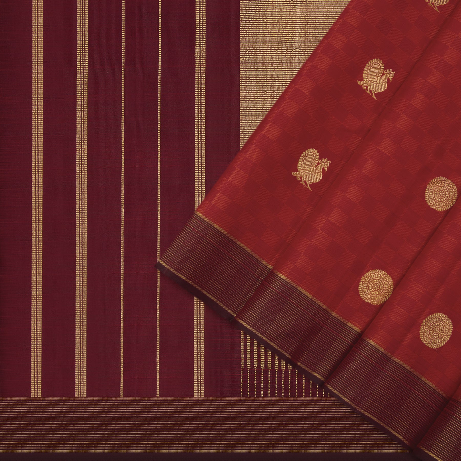 Kanakavalli Kanjivaram Silk Sari 24-599-HS001-00424 - Cover View