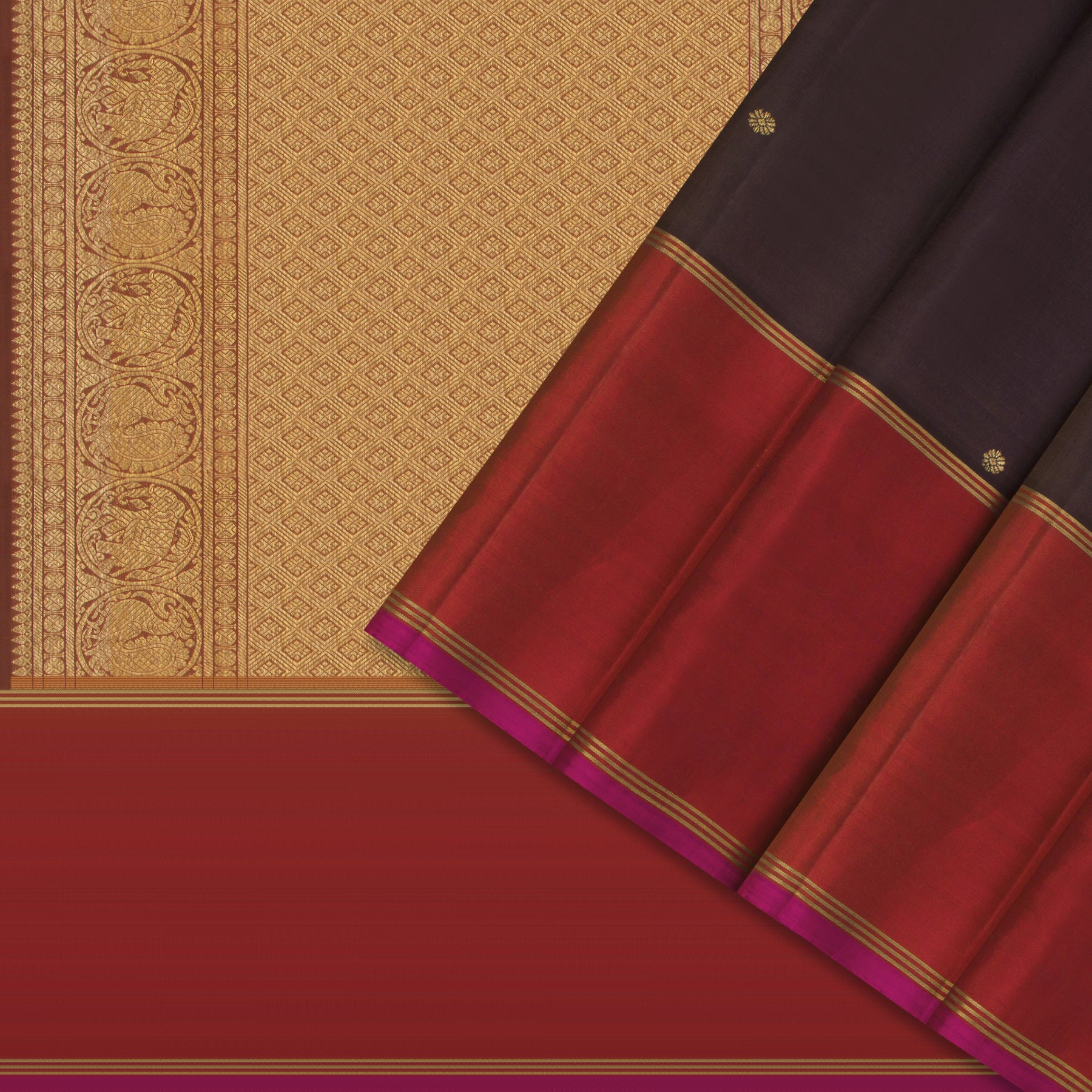 Kanakavalli Kanjivaram Silk Sari 24-599-HS001-00433 - Cover View