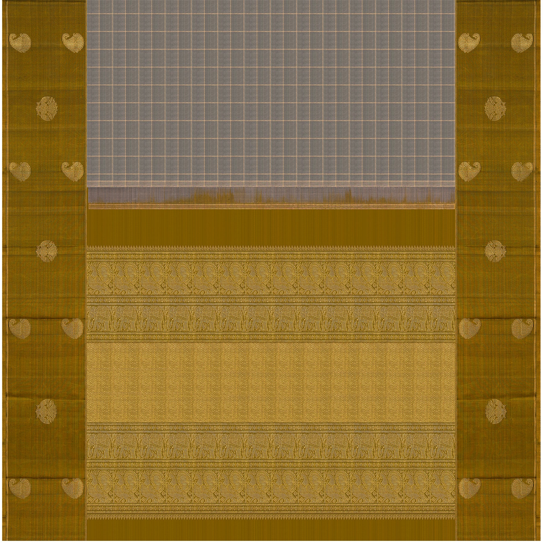 Kanakavalli Kanjivaram Silk Sari 24-599-HS001-00450 - Full View