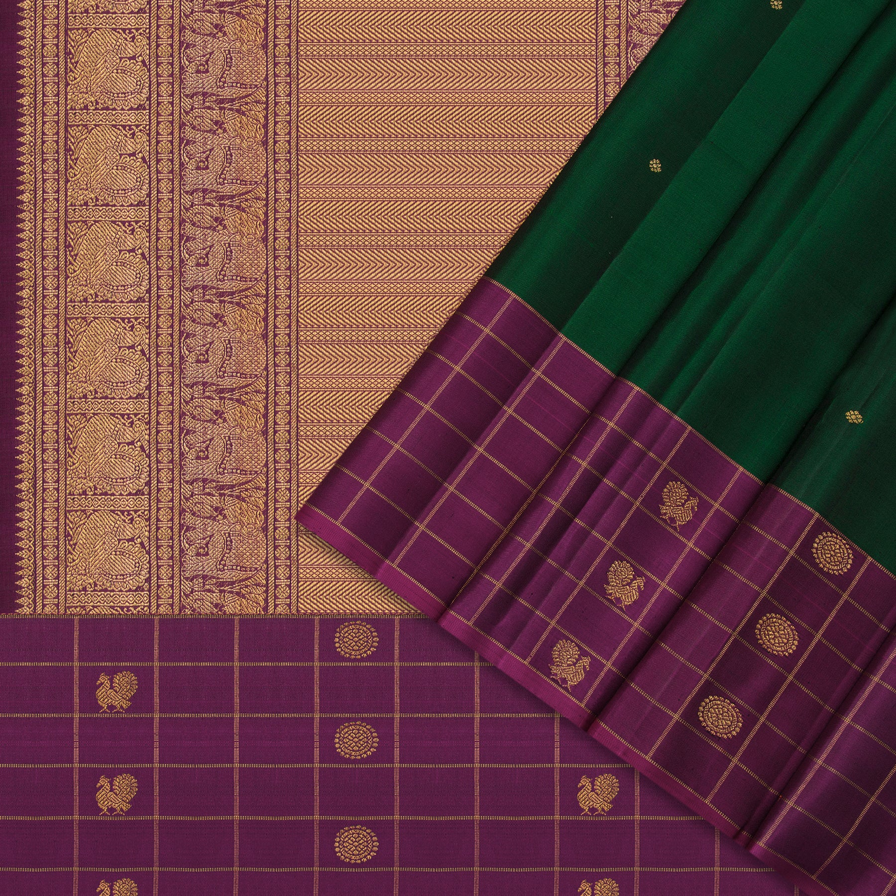 Kanakavalli Kanjivaram Silk Sari 24-599-HS001-00487 - Cover View