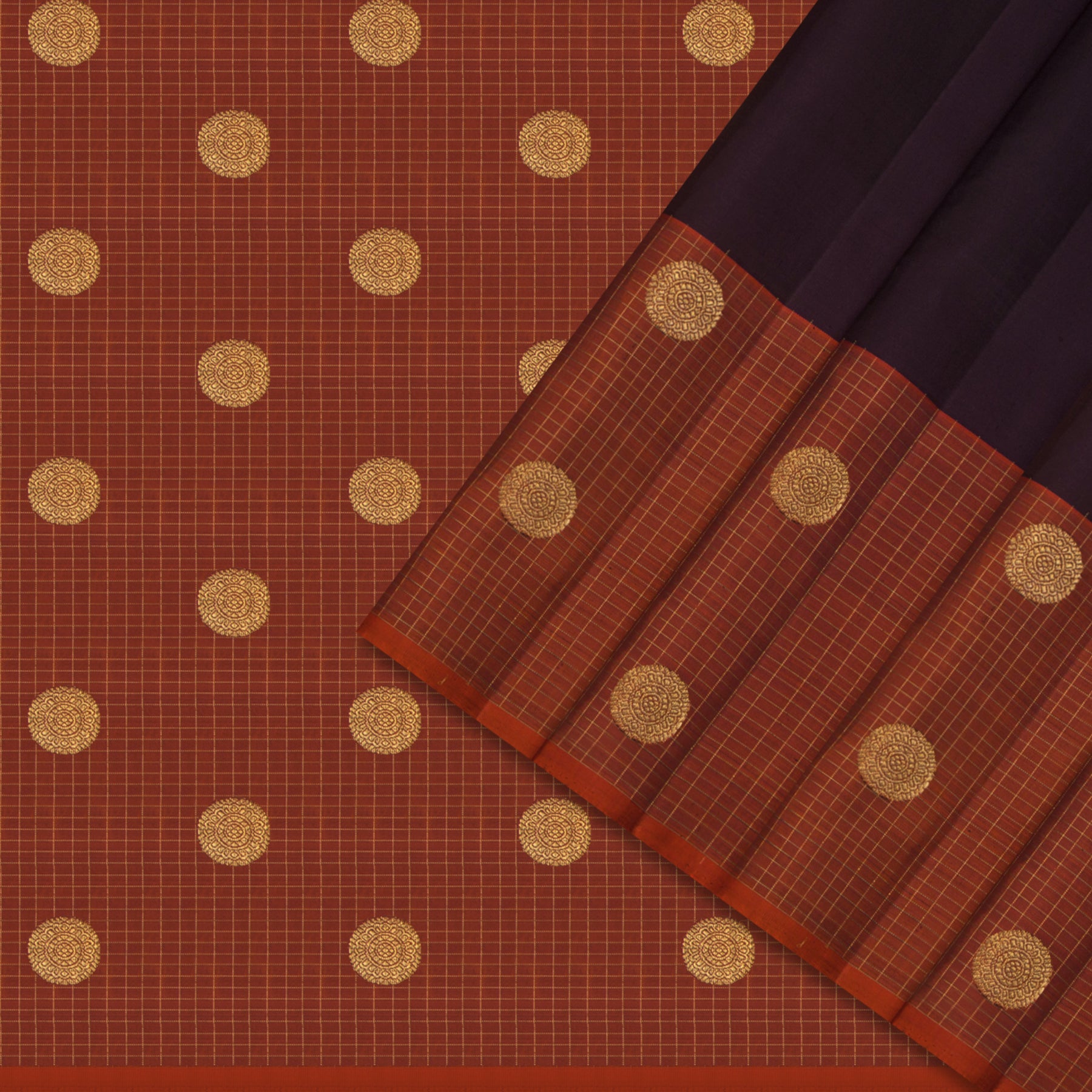Kanakavalli Kanjivaram Silk Sari 24-599-HS001-00494 - Cover View