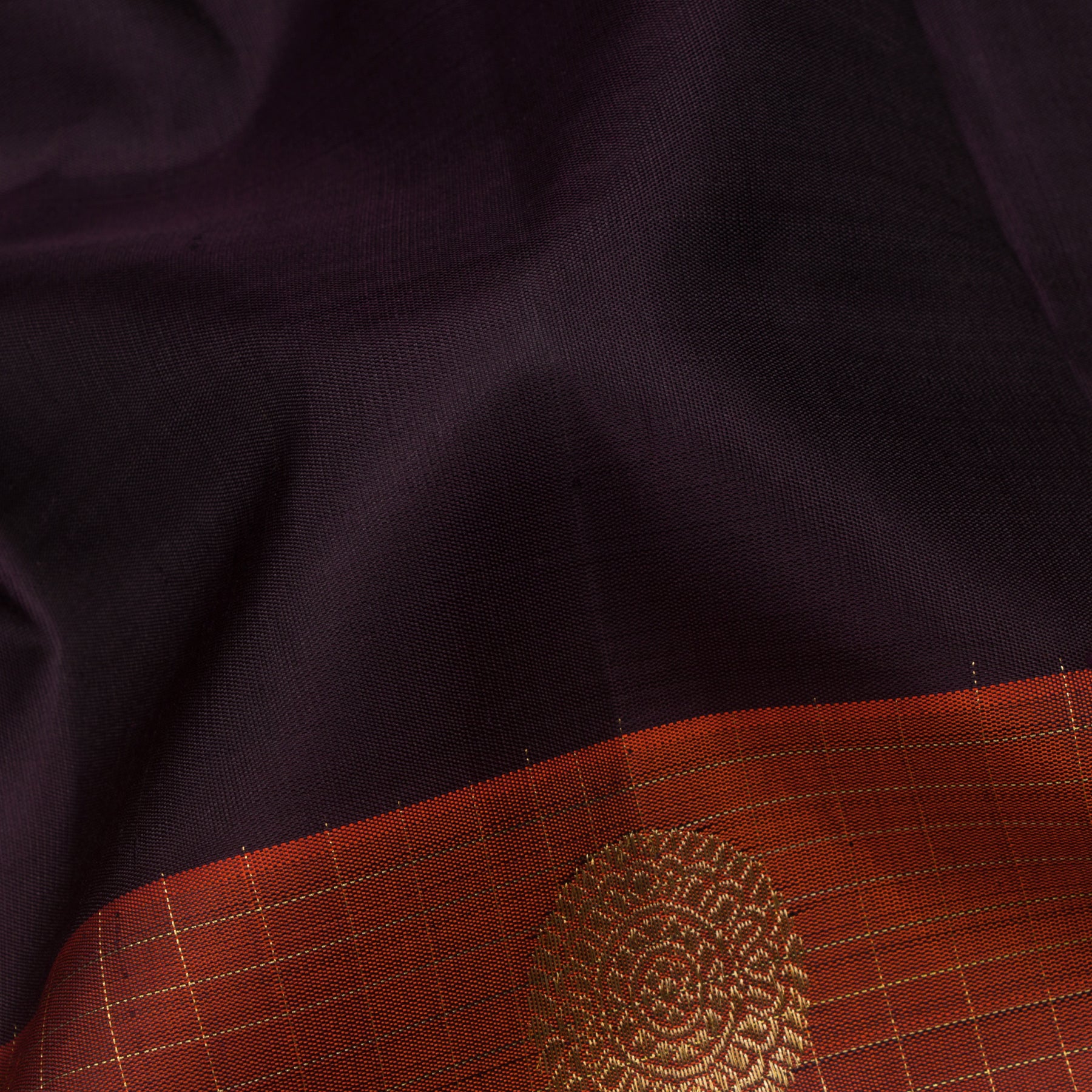 Kanakavalli Kanjivaram Silk Sari 24-599-HS001-00494 - Fabric View