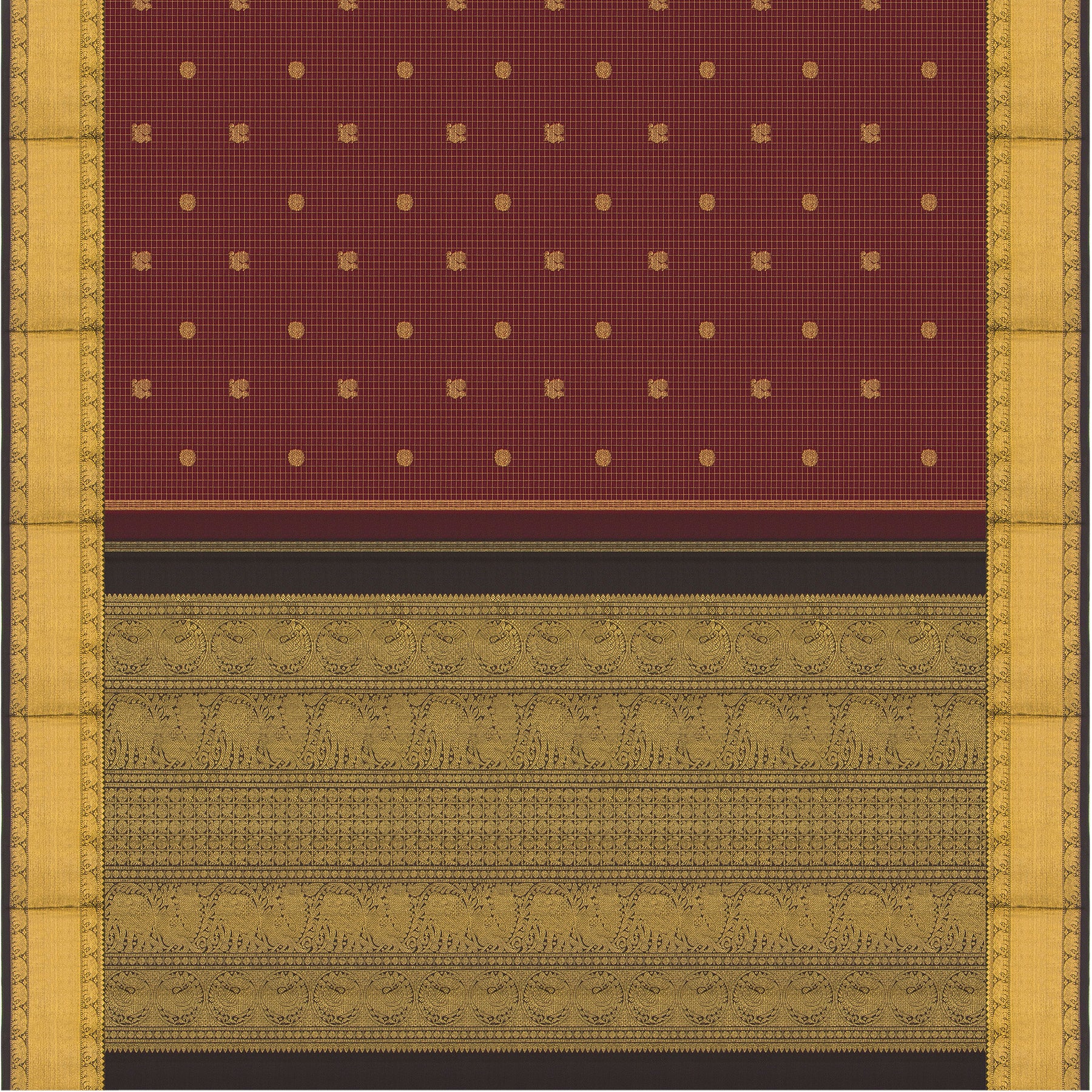 Kanakavalli Kanjivaram Silk Sari 24-599-HS001-01308 - Full View