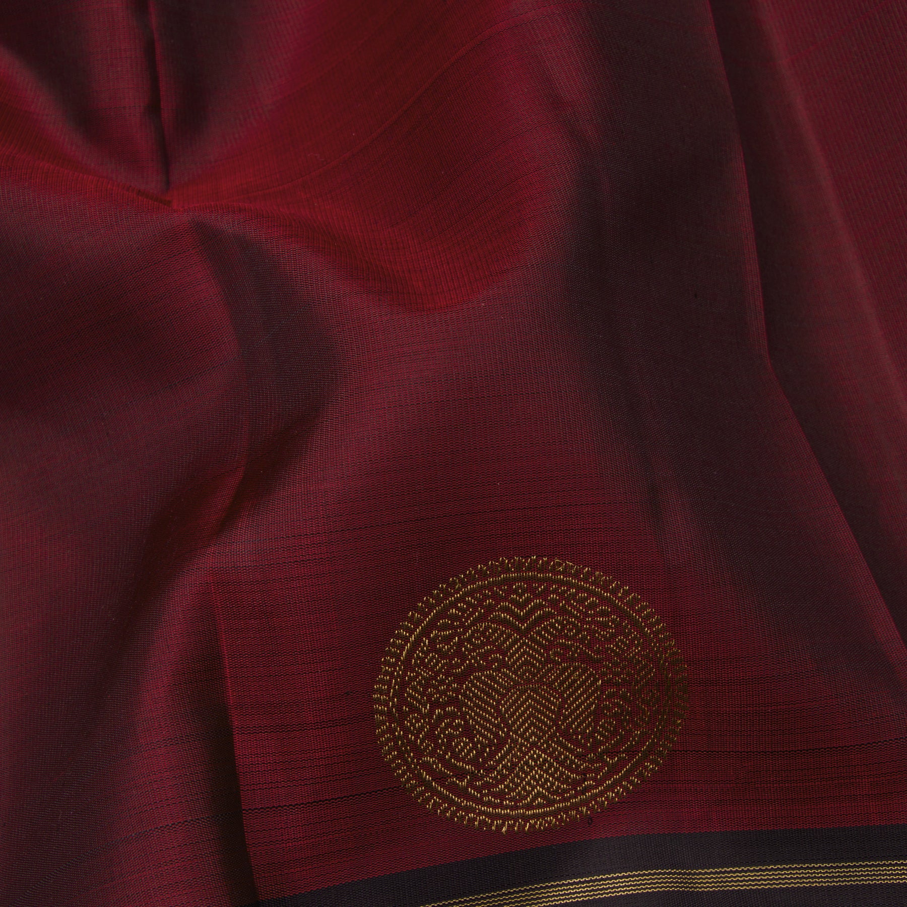 Kanakavalli Kanjivaram Silk Sari 24-599-HS001-01323 - Fabric View