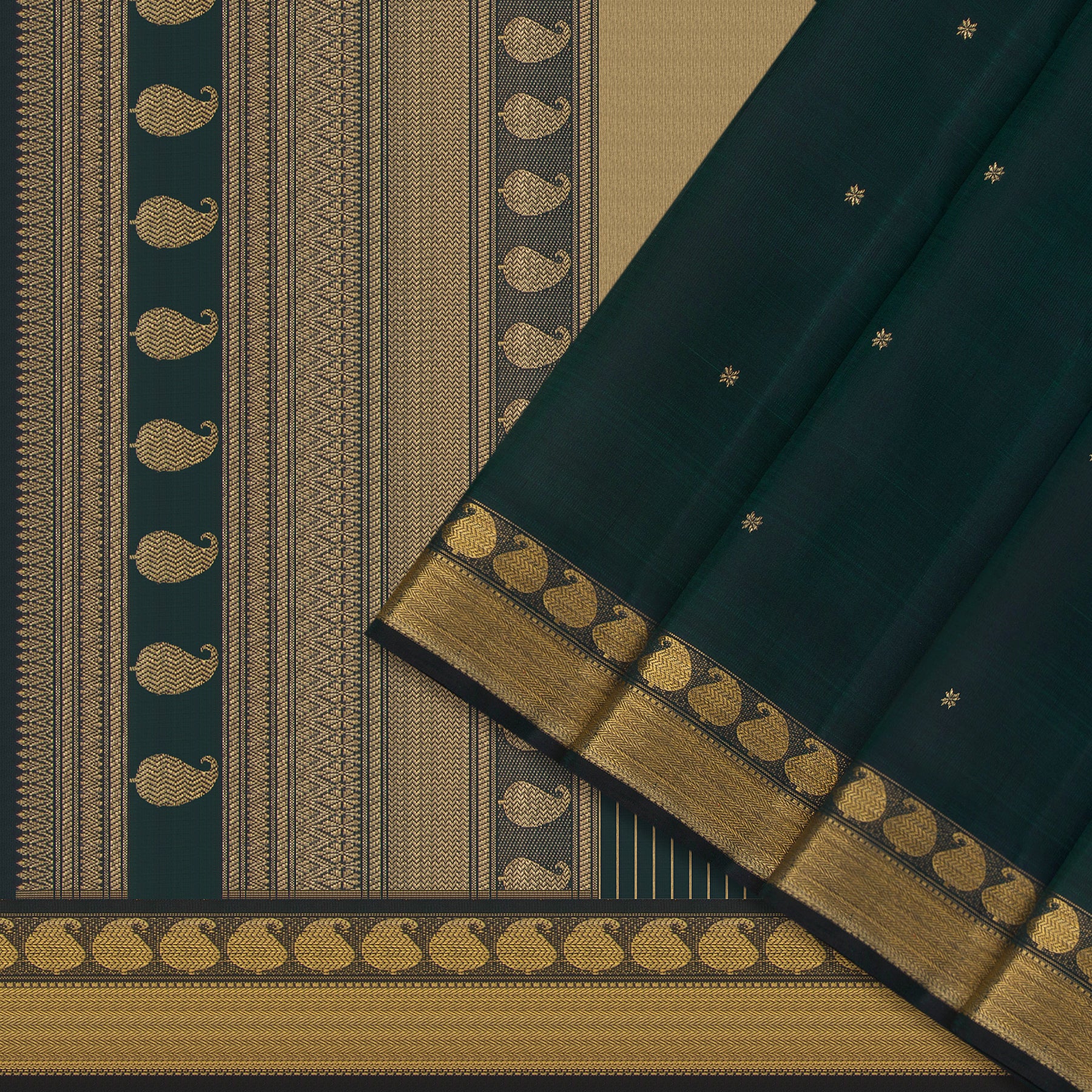 Kanakavalli Kanjivaram Silk Sari 24-599-HS001-01325 - Cover View 