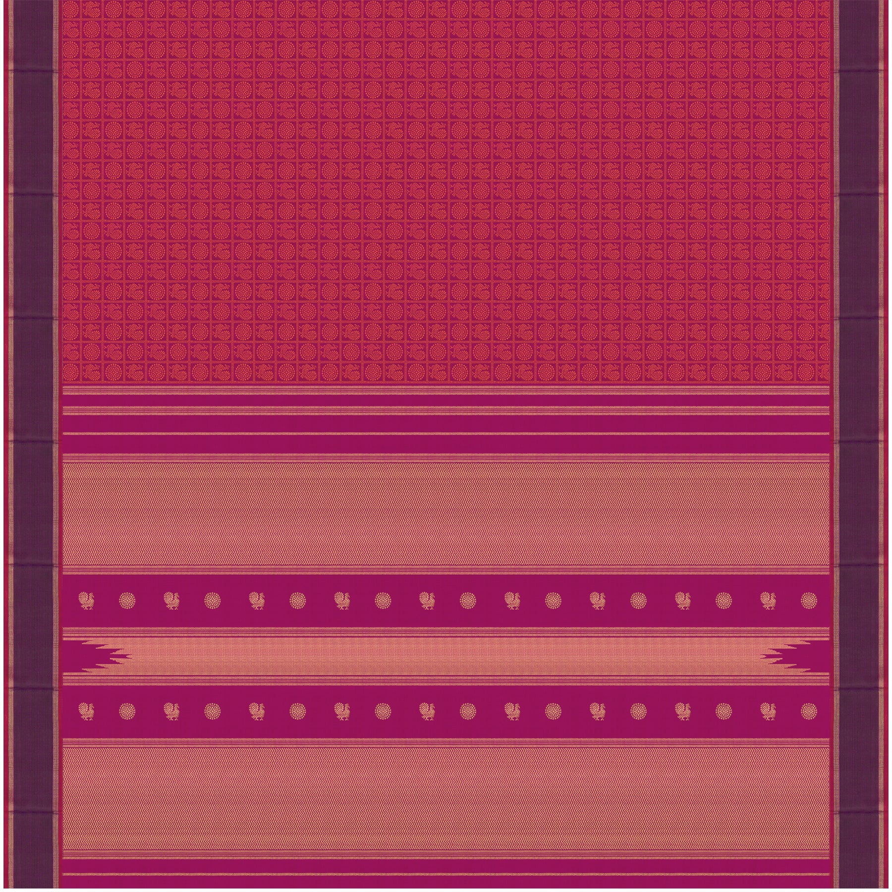 Kanakavalli Kanjivaram Silk Sari 24-599-HS001-01334 - Full View