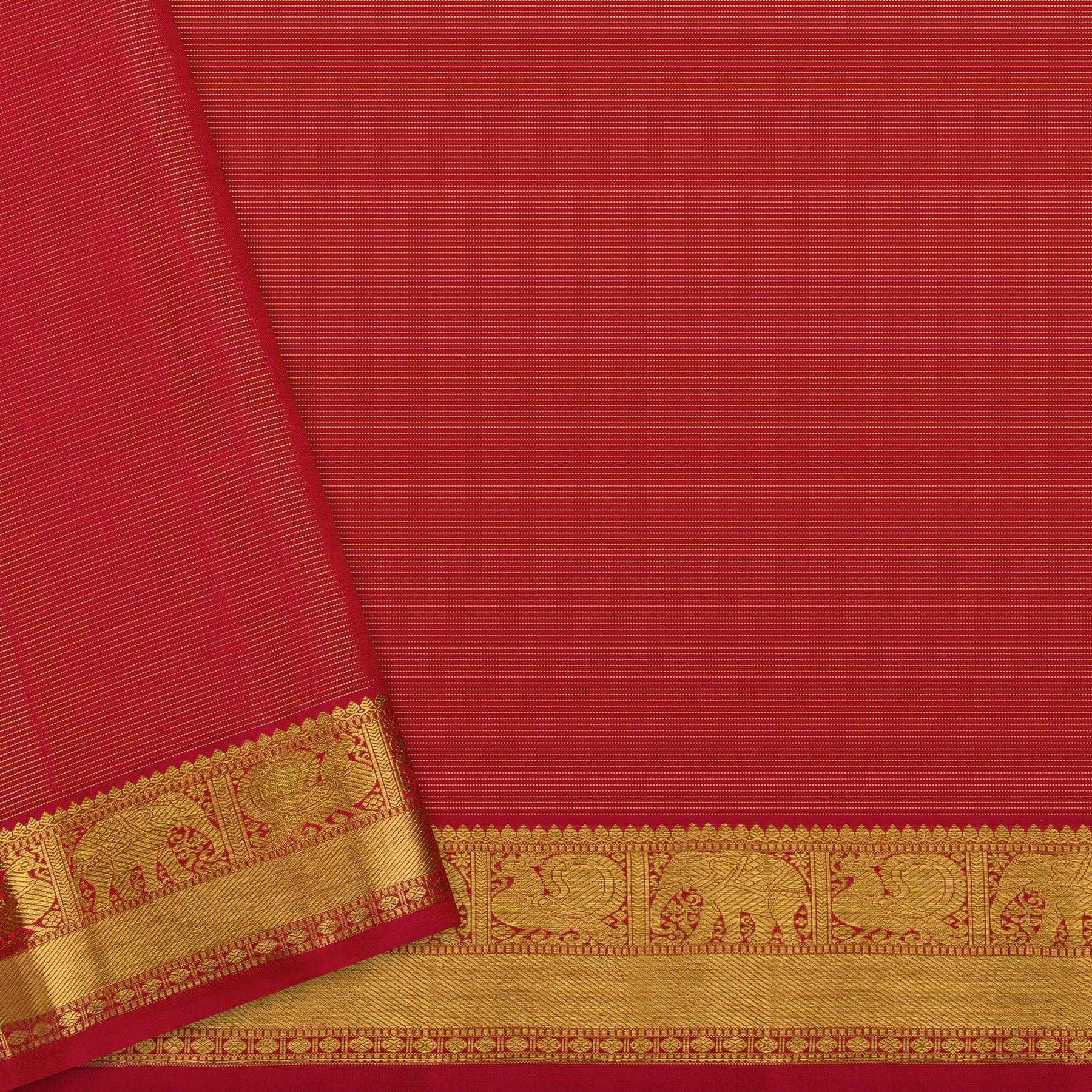 Kanakavalli Kanjivaram Silk Sari 24-599-HS001-02736 - Blouse View