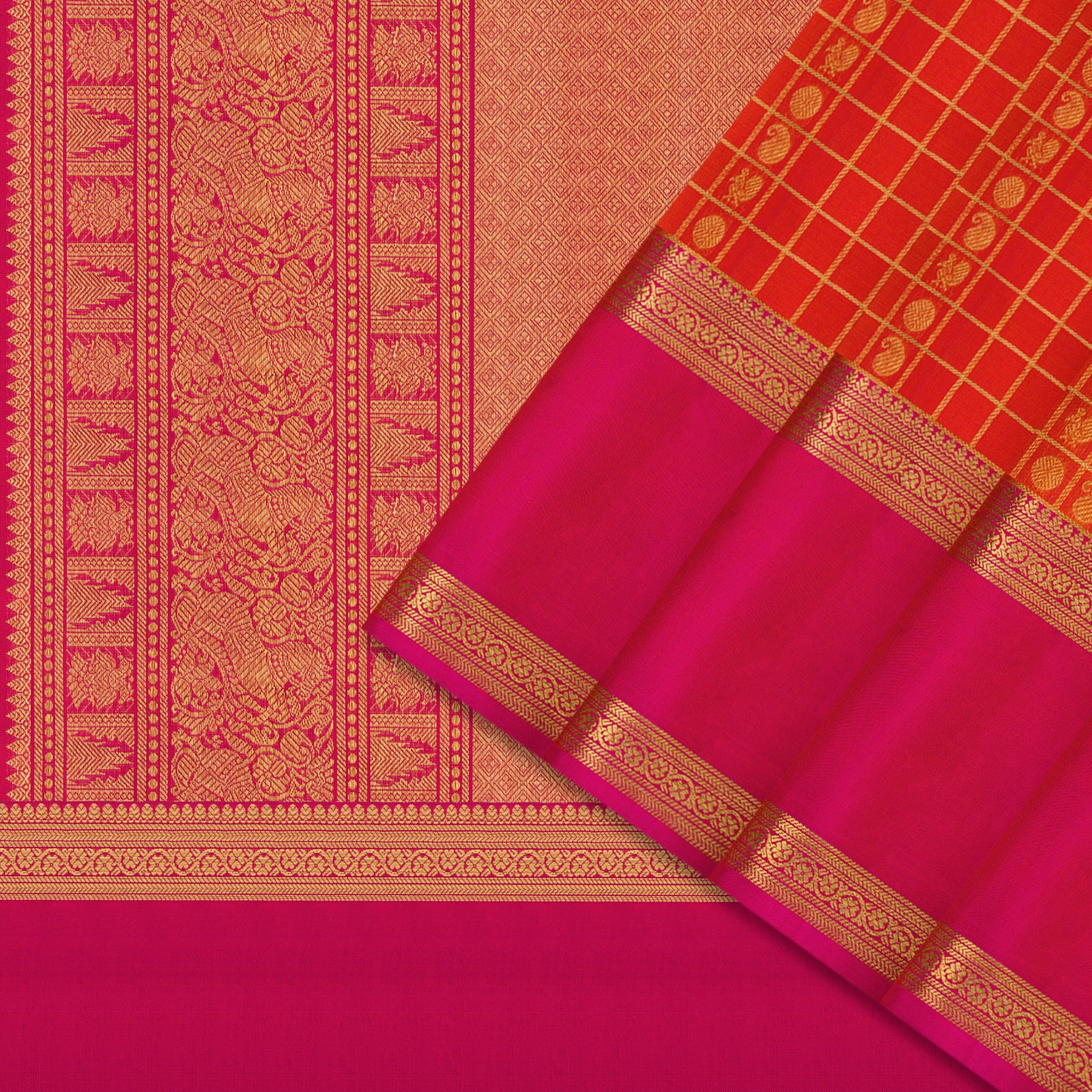 Kanakavalli Kanjivaram Silk Sari 24-599-HS001-03301 - Cover View