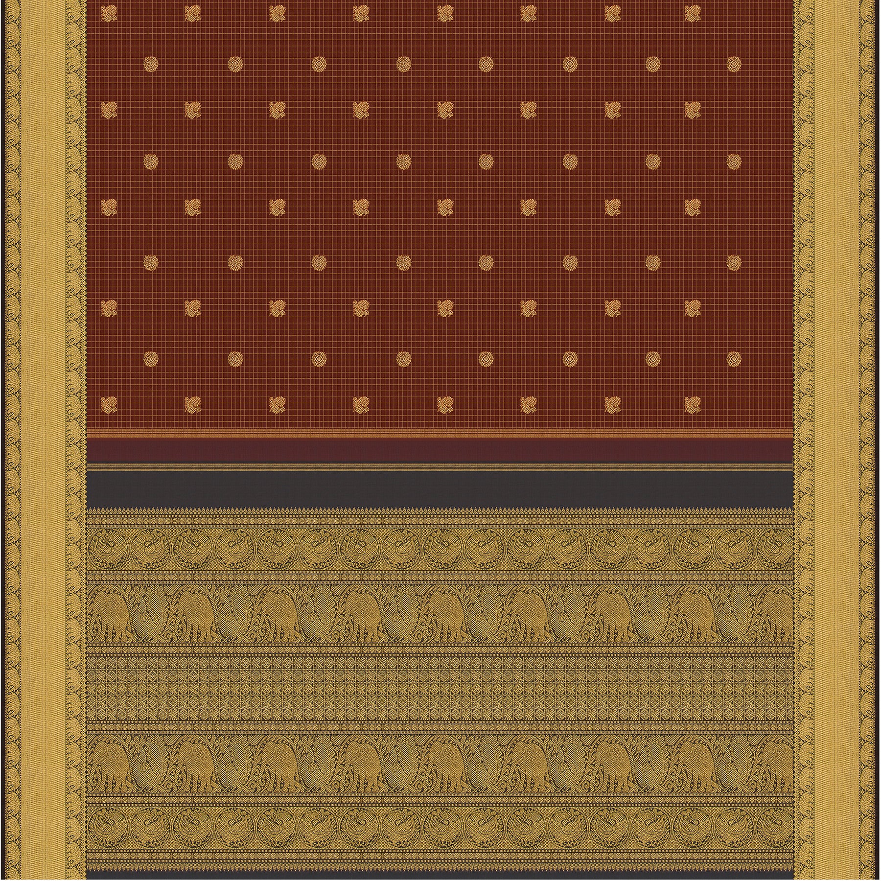 Kanakavalli Kanjivaram Silk Sari 24-599-HS001-03638 - Full View