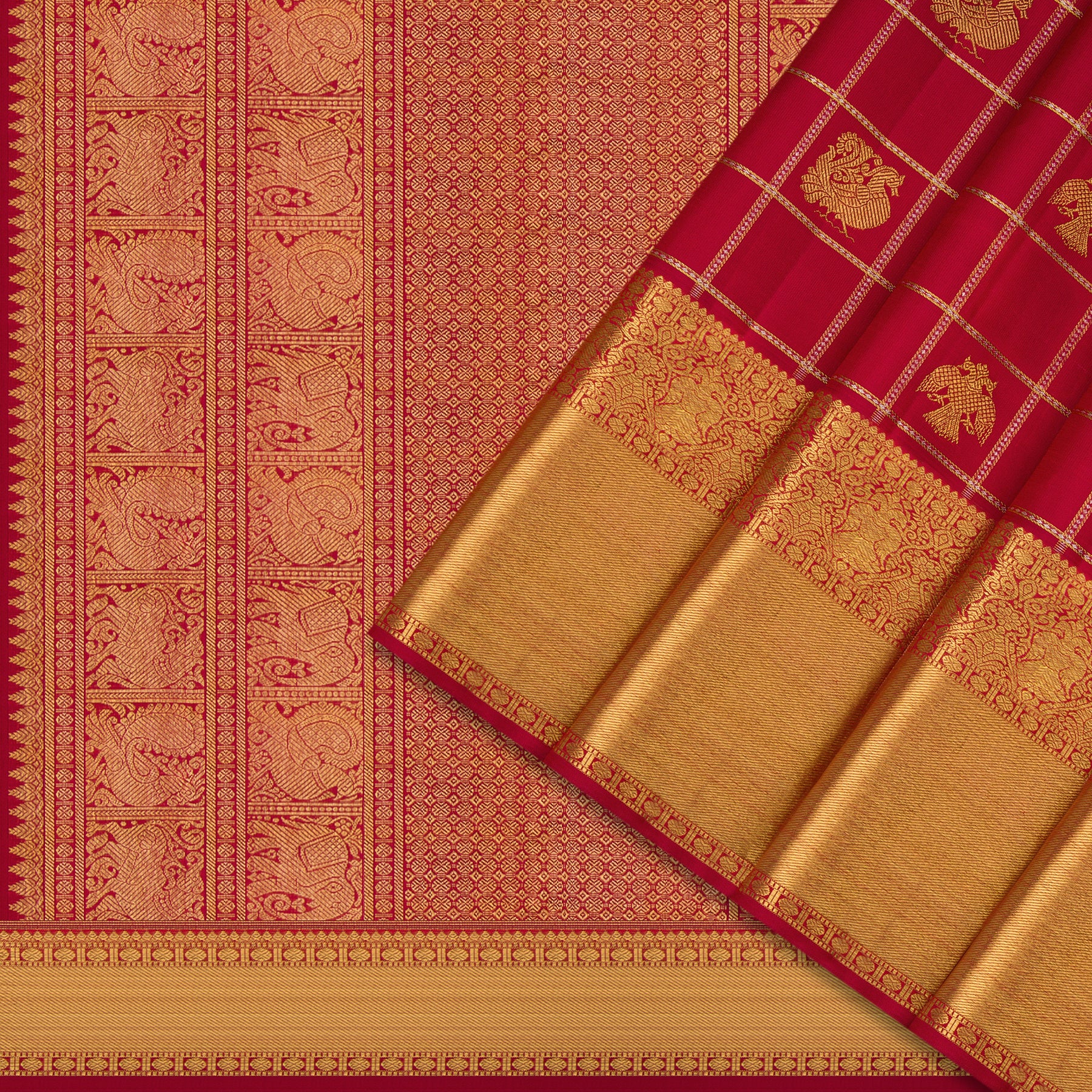 Kanakavalli Kanjivaram Silk Sari 24-599-HS001-03676 - Cover View