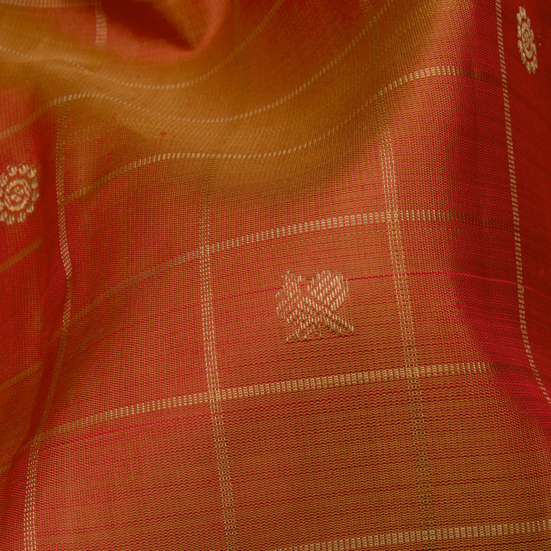 Kanakavalli Kanjivaram Silk Sari 24-599-HS001-04000 - Fabric View