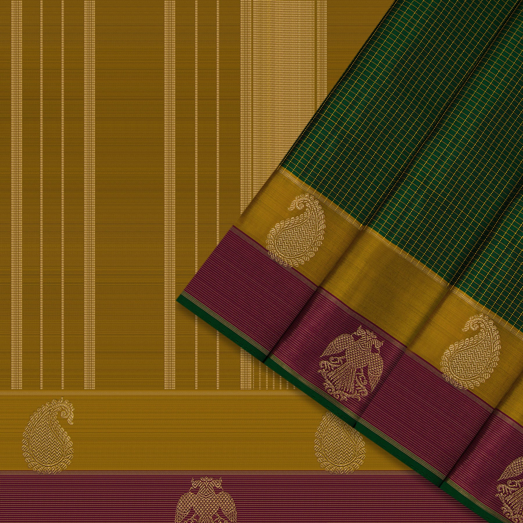 Kanakavalli Kanjivaram Silk Sari 24-599-HS001-04184 - Cover View